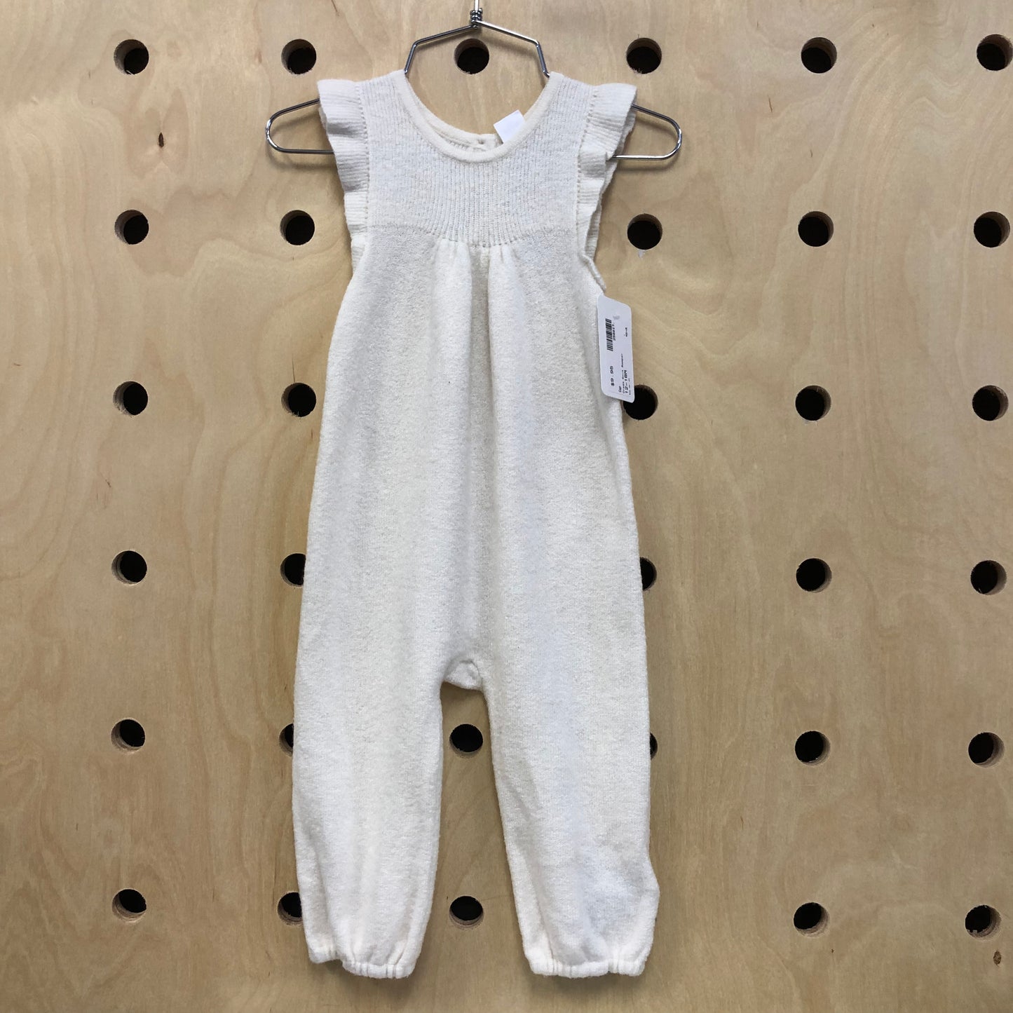 Cream Knit Romper
