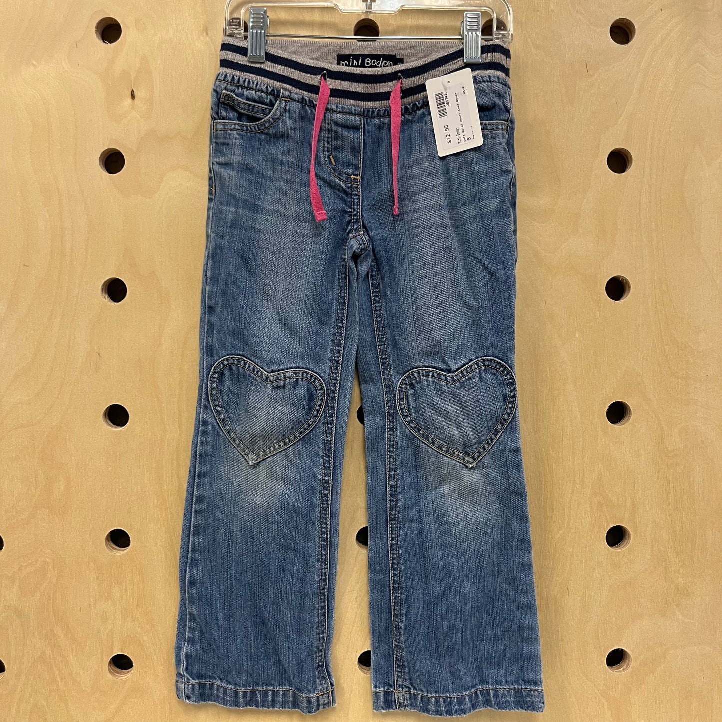 Soft Waist Heart Knee Denim