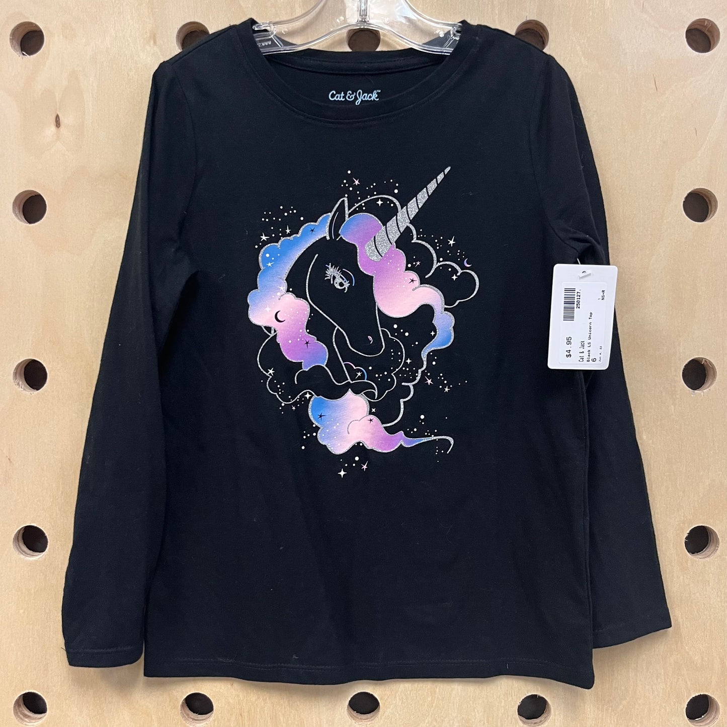 Black LS Unicorn Top
