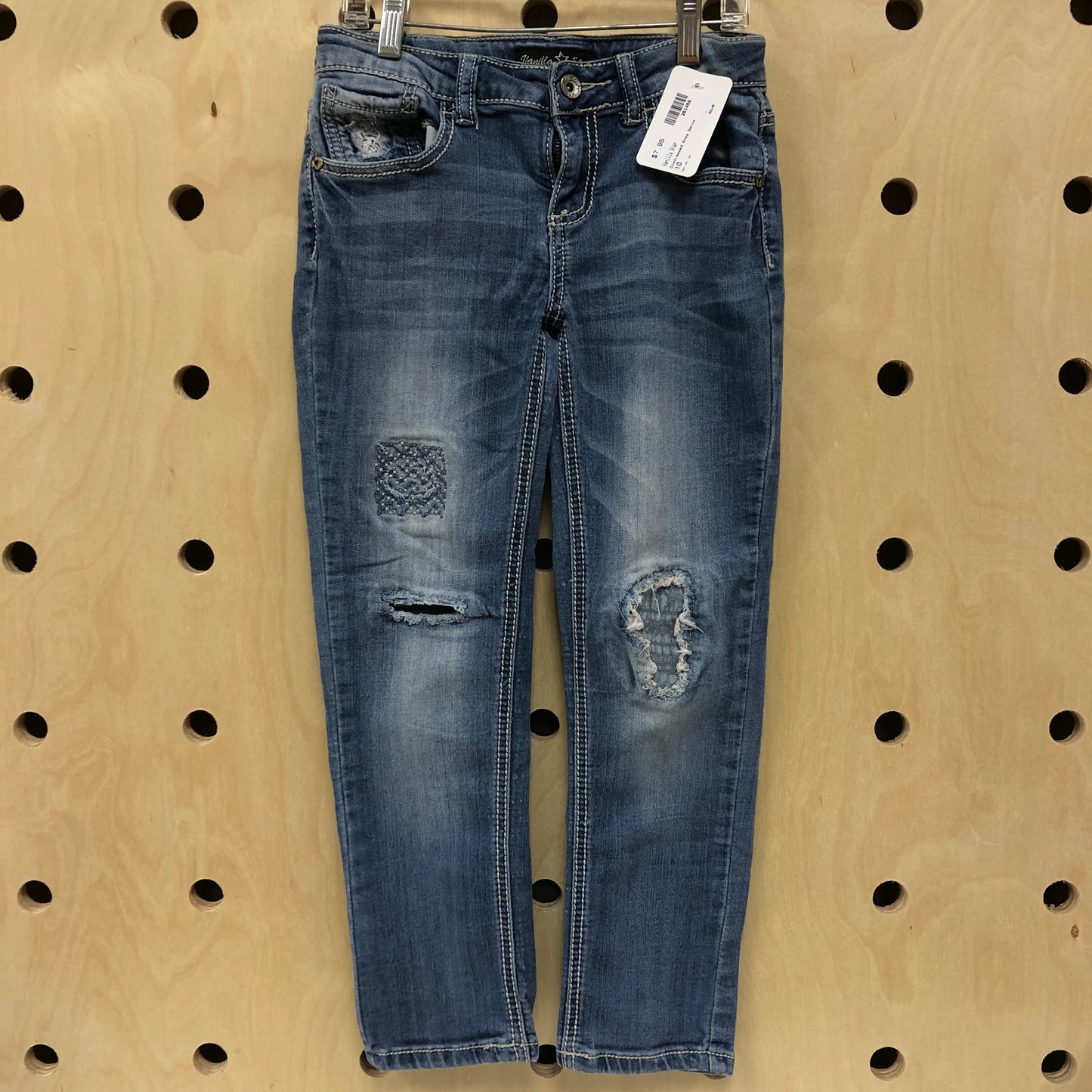 Distressed Knee Denim