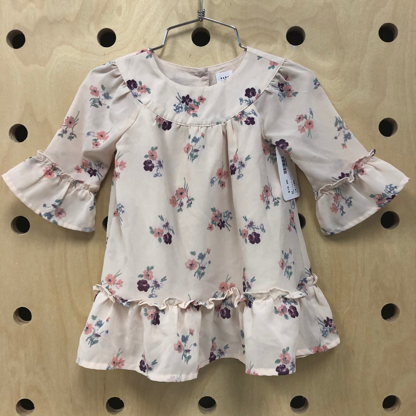 Peach Floral Dress