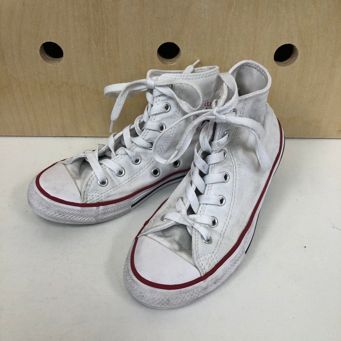 White All Star Hi Tops