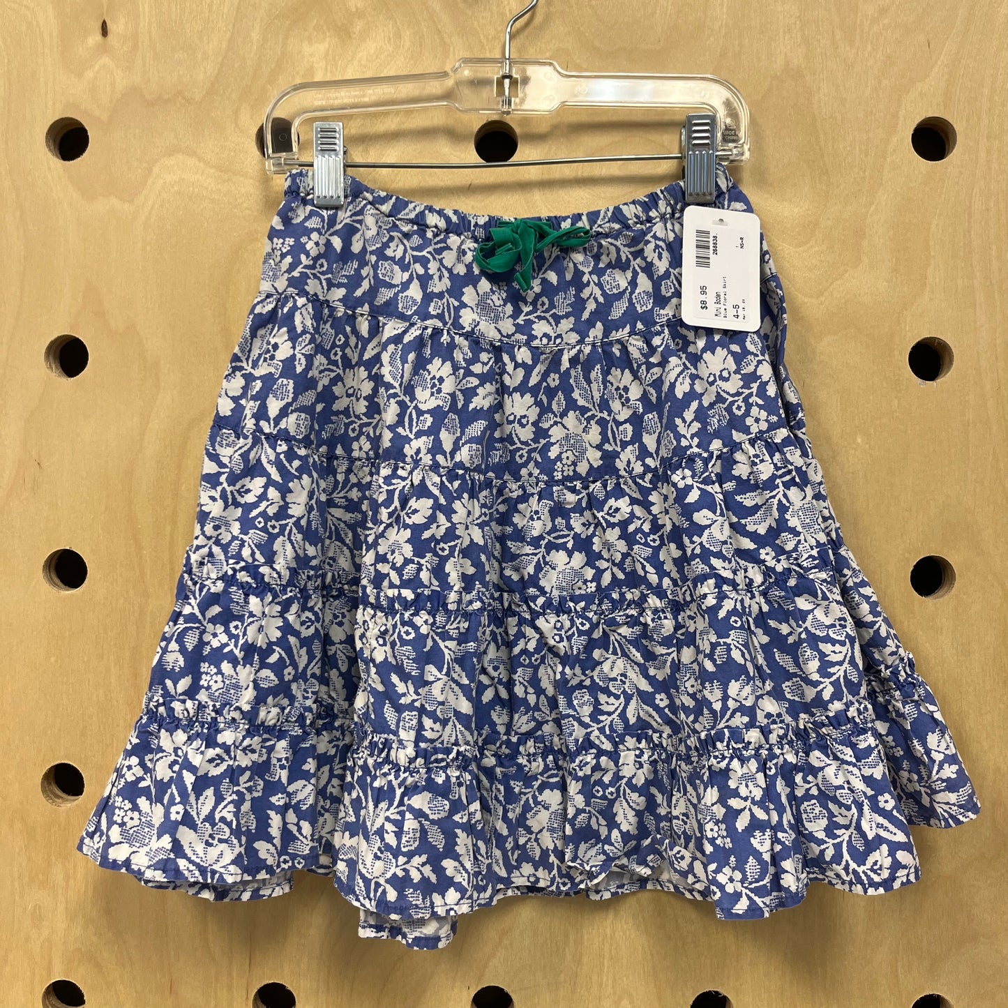 Blue Floral Skirt