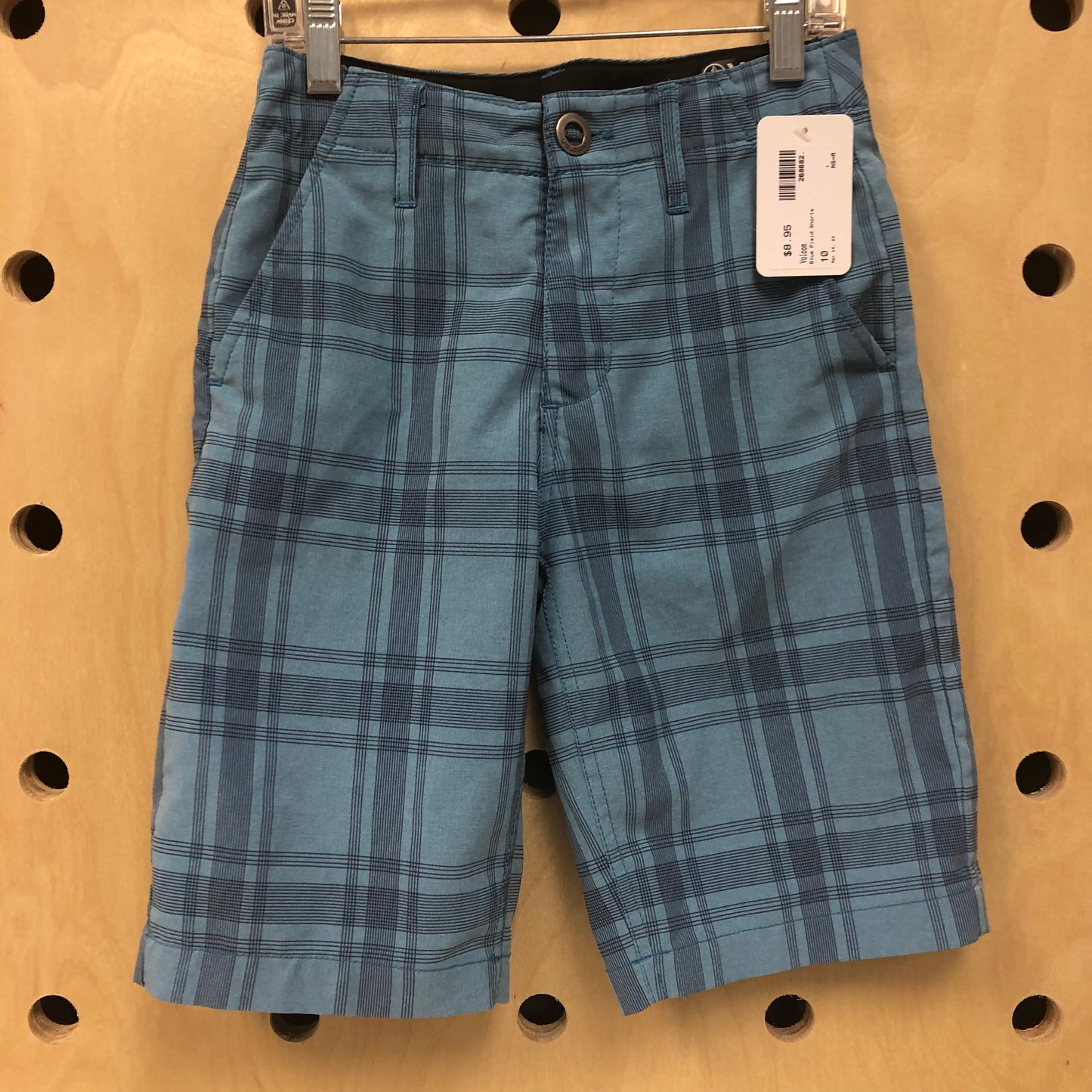Blue Plaid Shorts