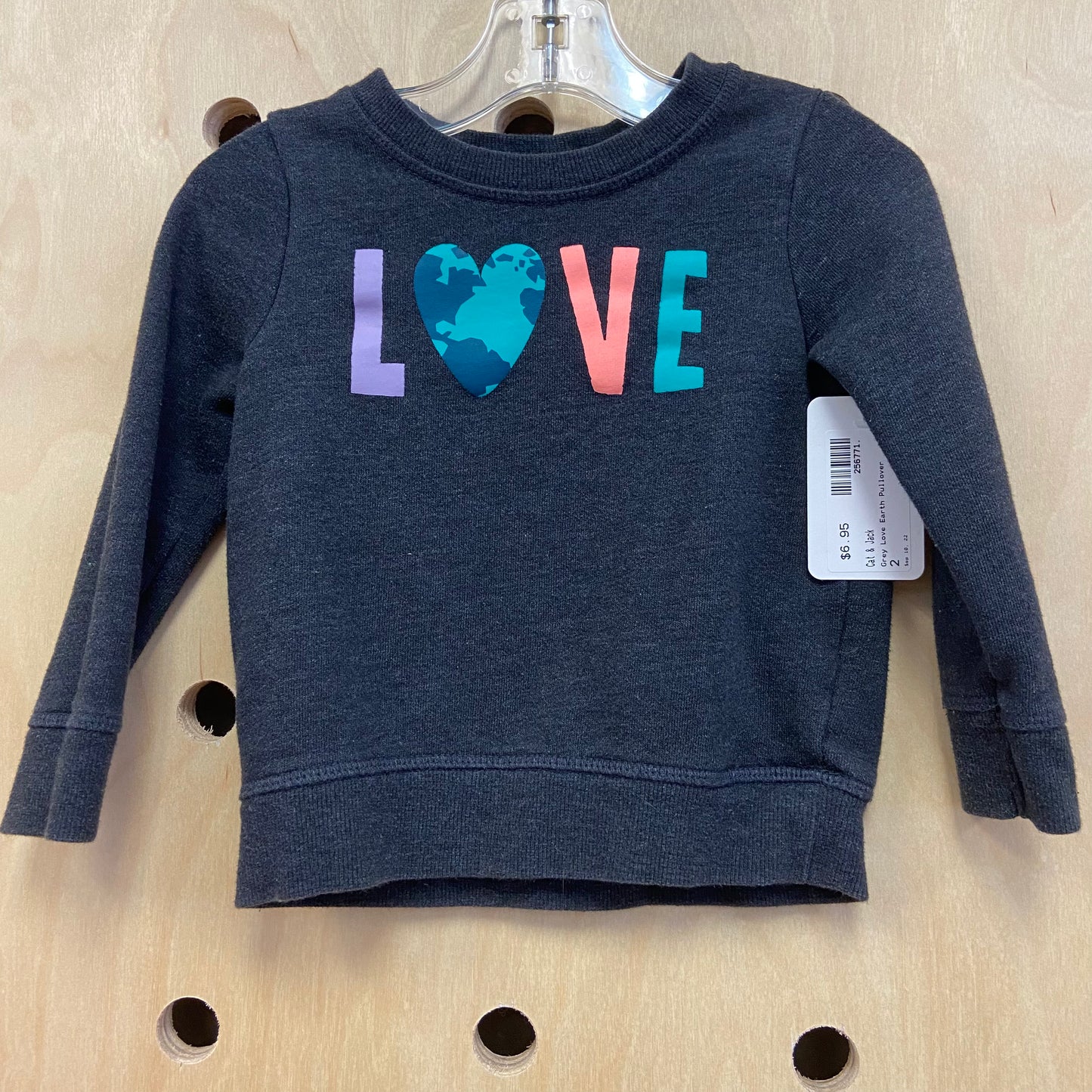 Grey Love Earth Pullover