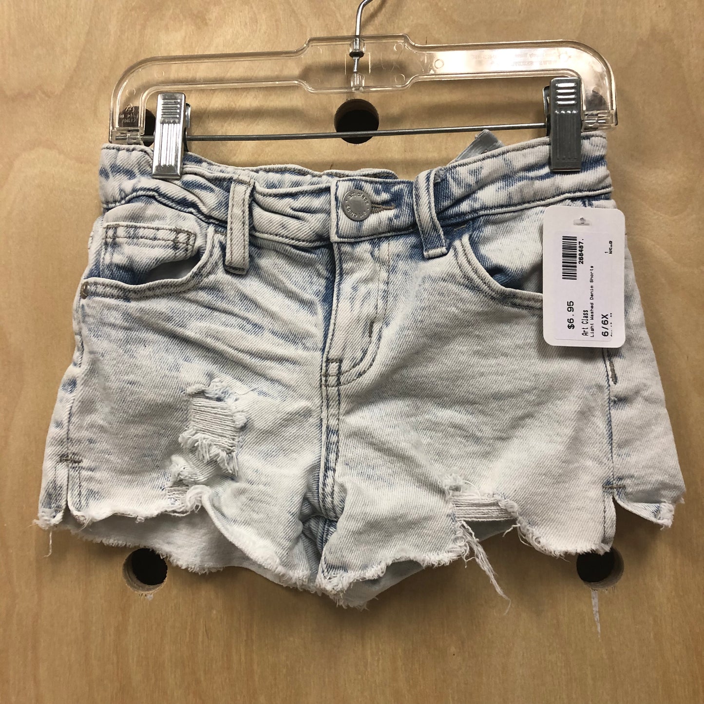 Light Washed Denim Shorts