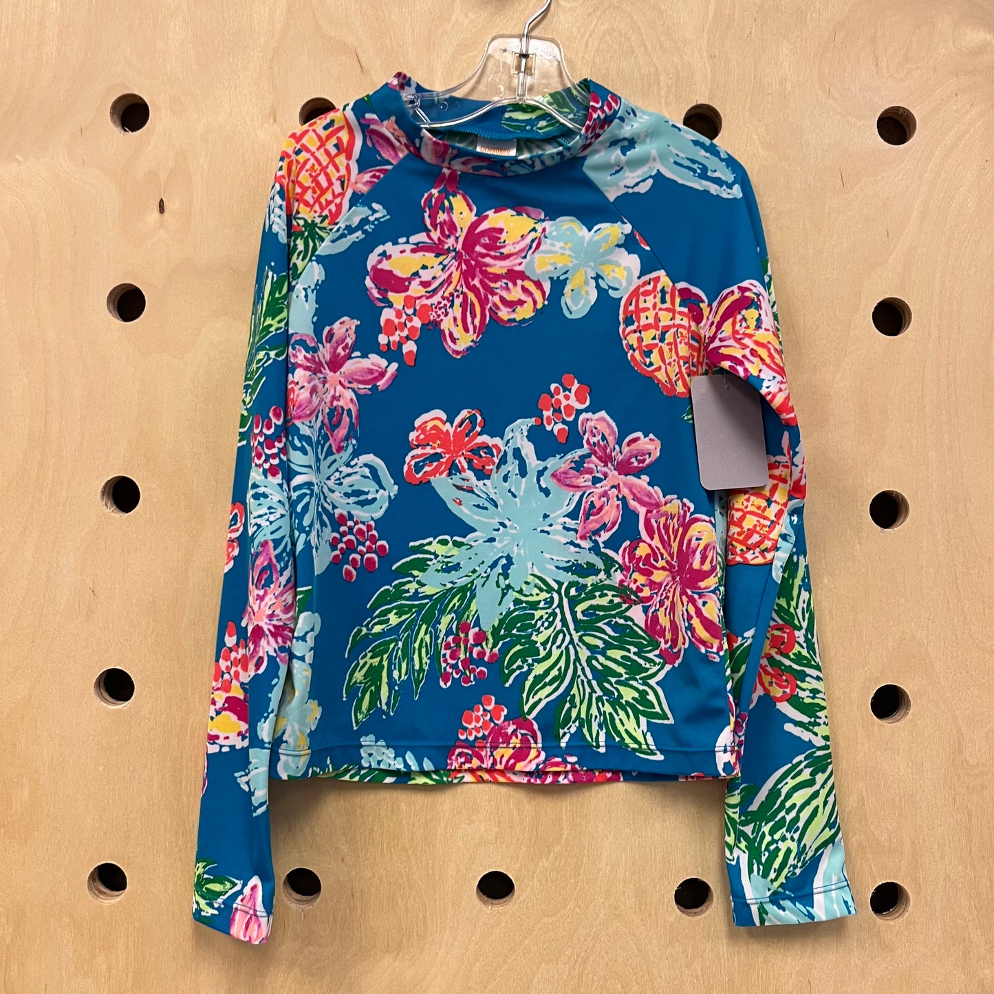 Blue Floral Swim Shirt