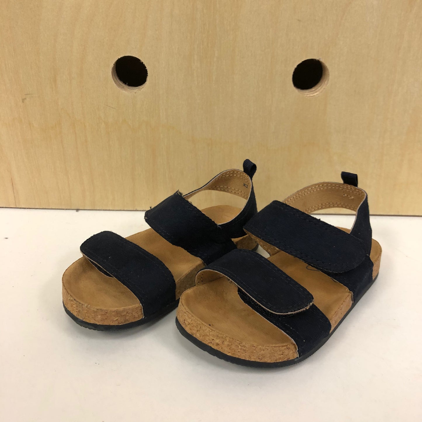 Blue Velcro Strap Sandals