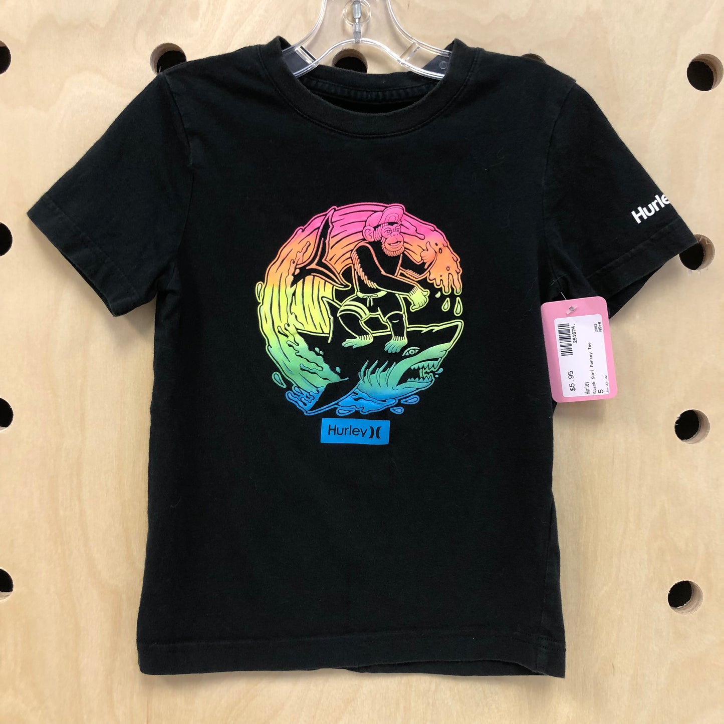 Black Surf Monkey Tee