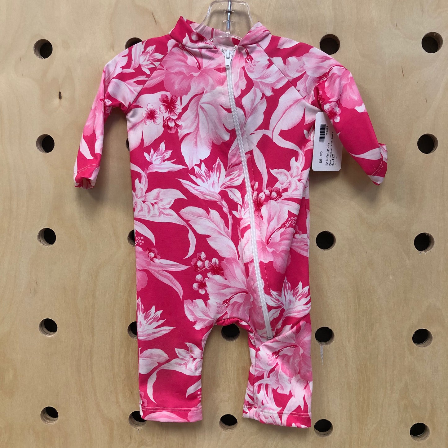 Pink Tropical Rash Guard