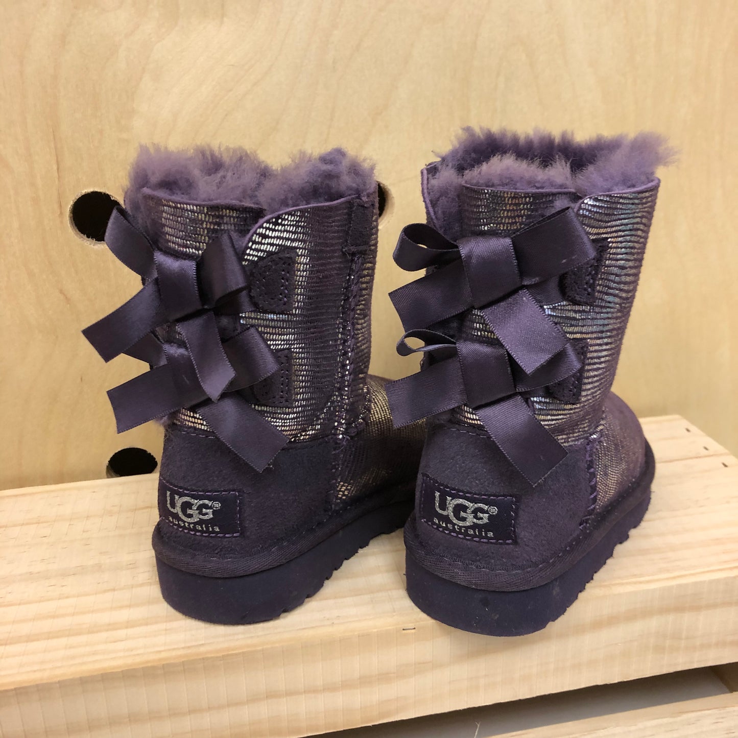 Purple Bailey Bow Boots NEW!