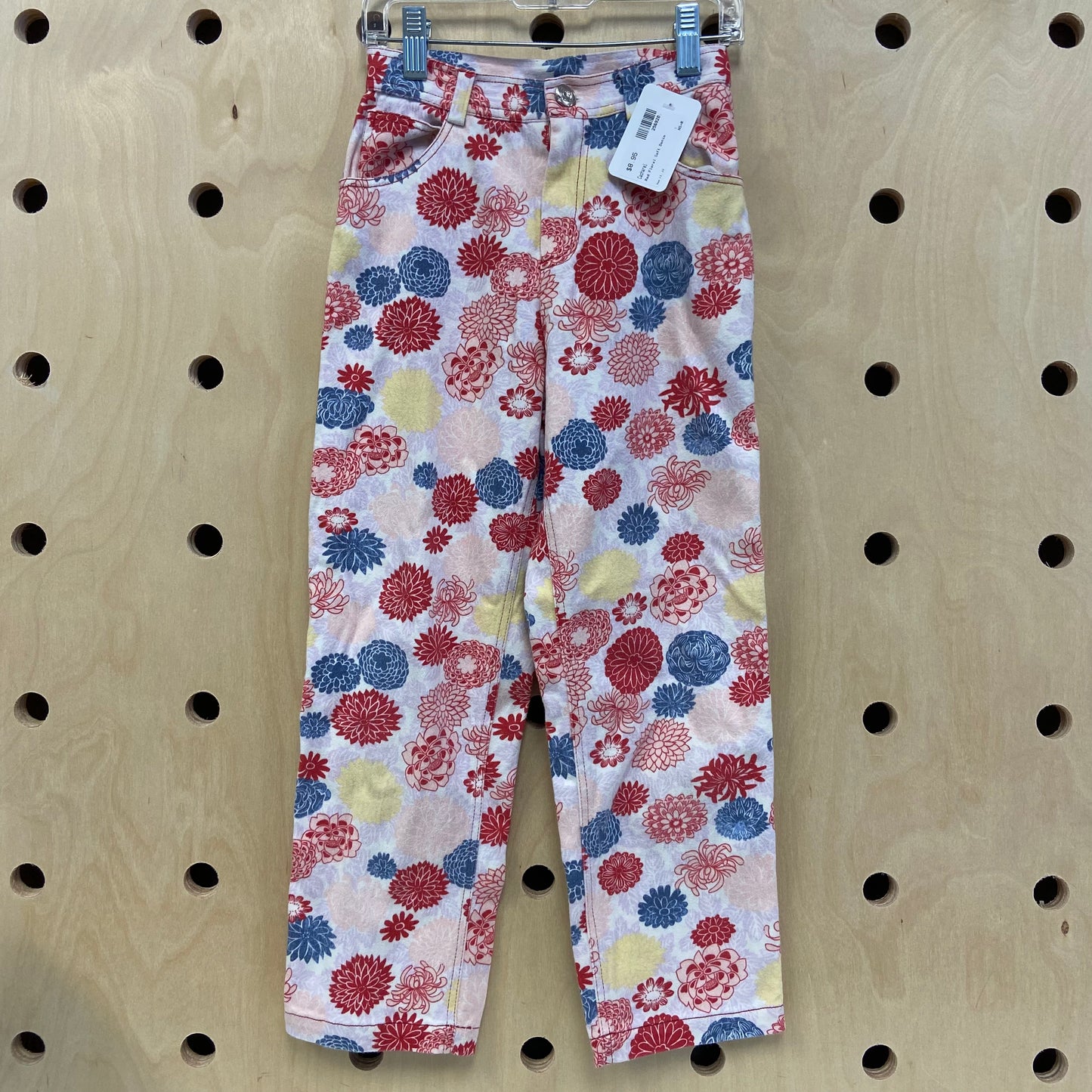 Red Floral Soft Denim