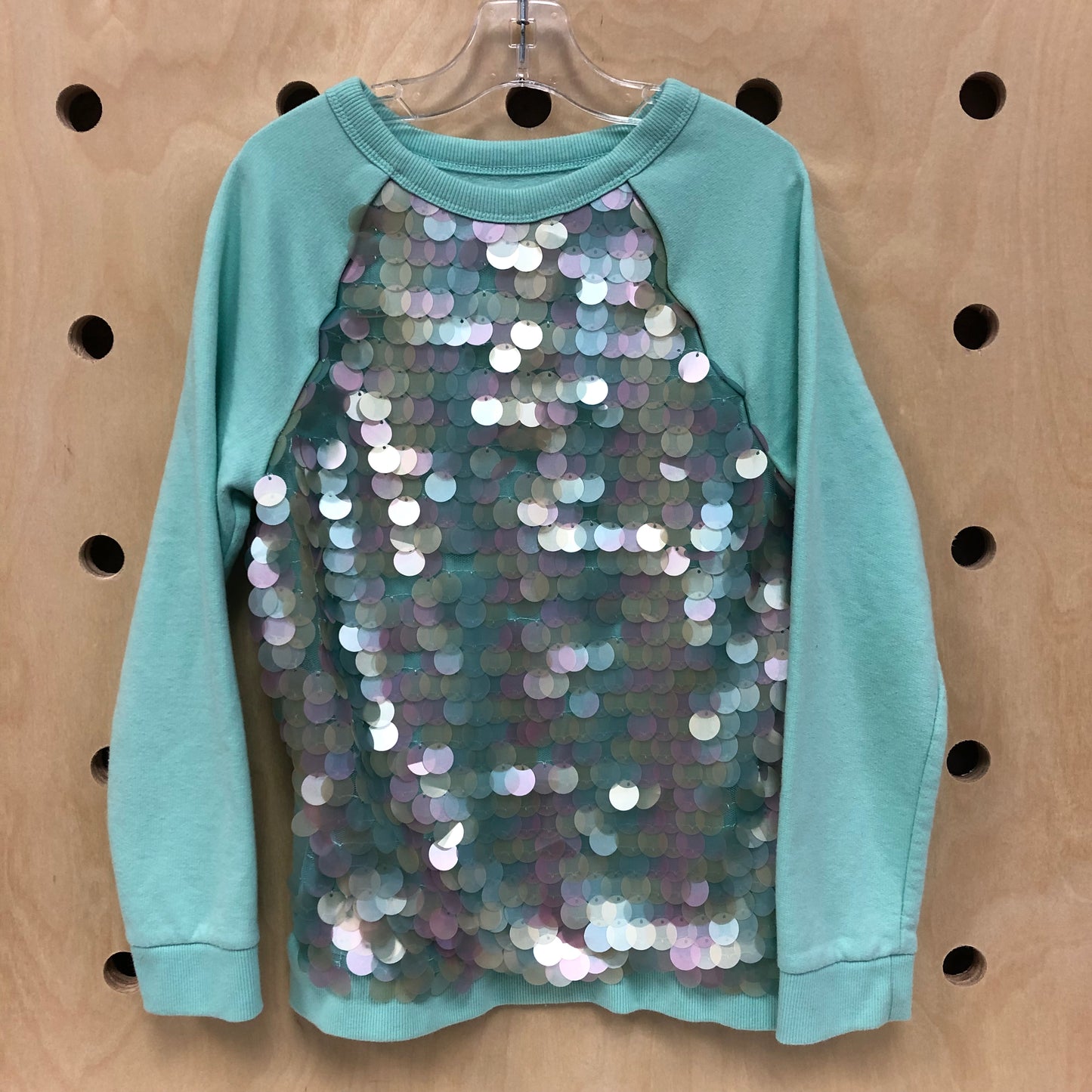 Mint Sequins Sweatshirt