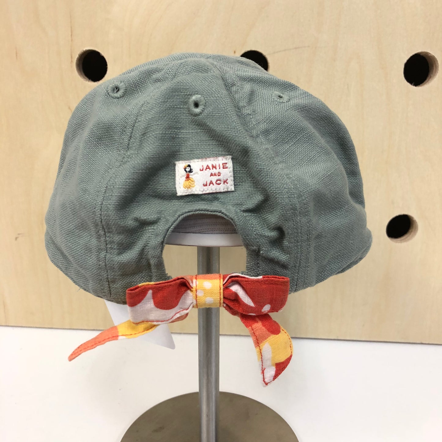 Sage + Orange Floral Hat