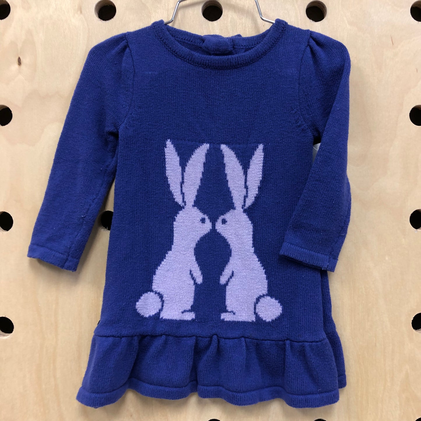 Purple Knit Bunny Dress