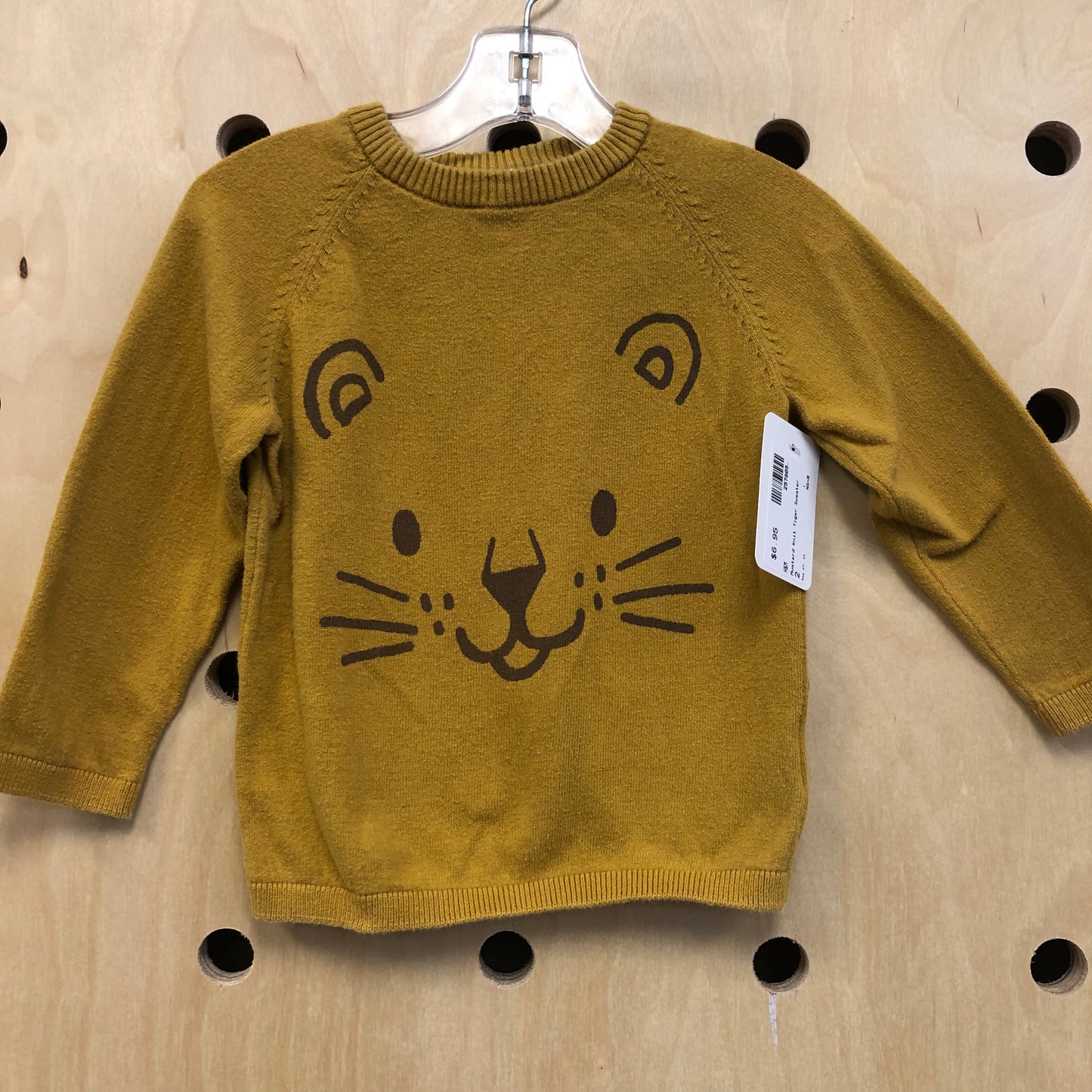 Mustard Knit Tiger Sweater