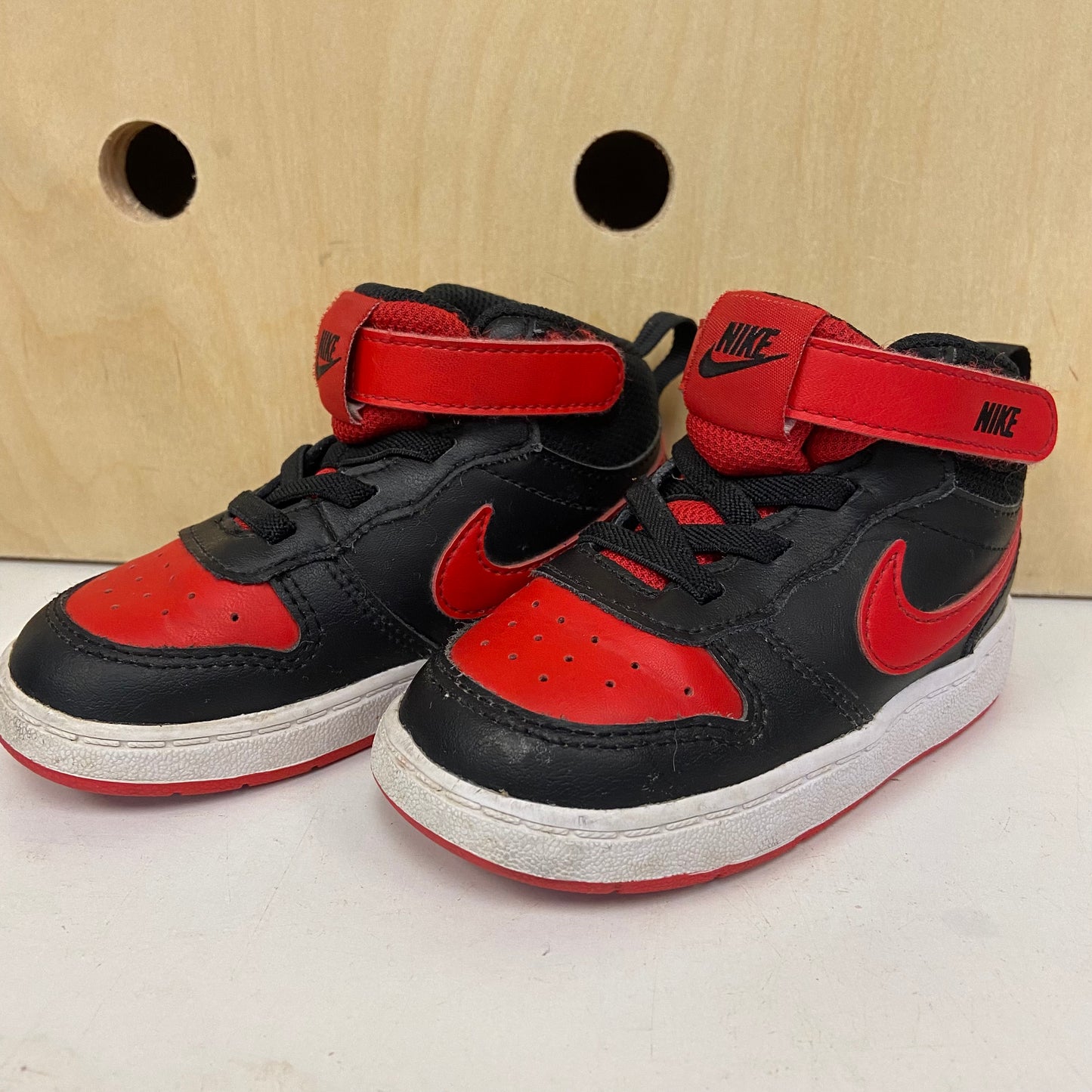Black + Red Hi Tops