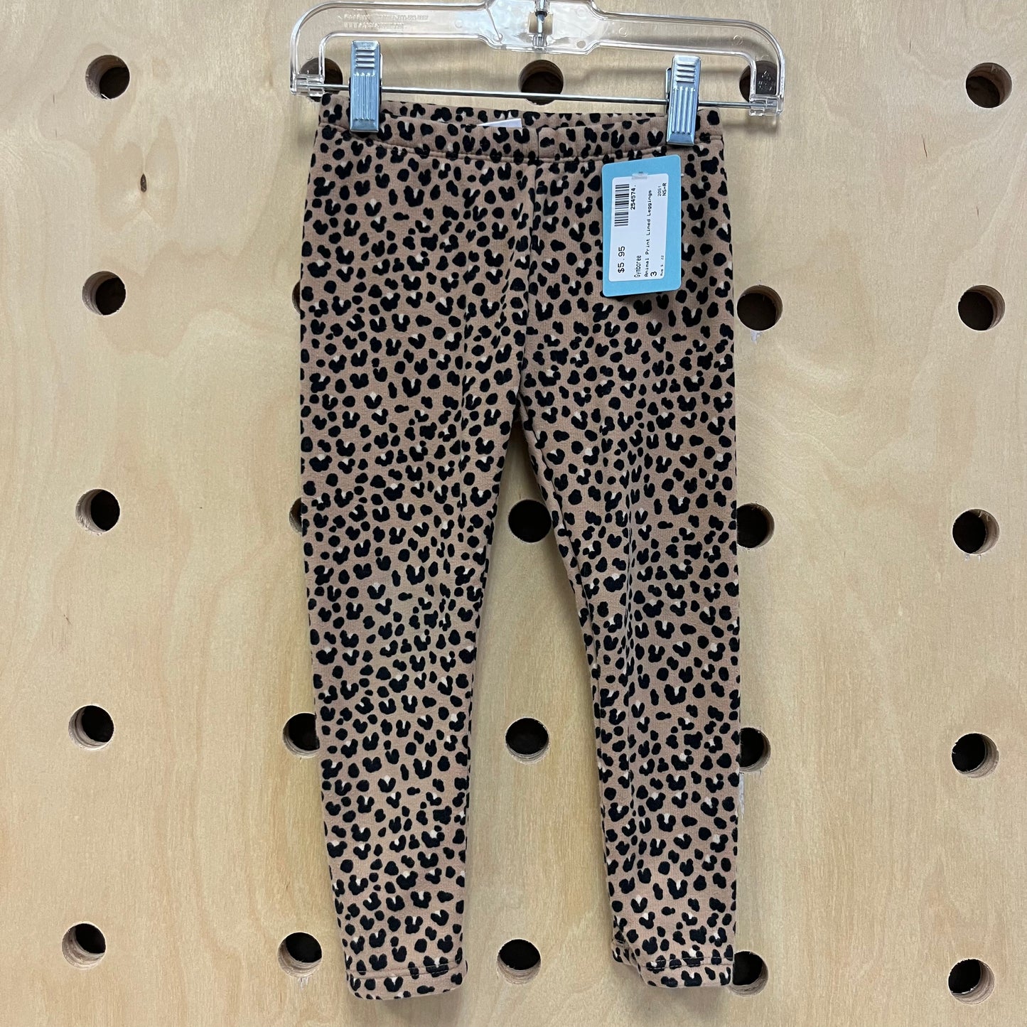 Animal Print Lined Leggings