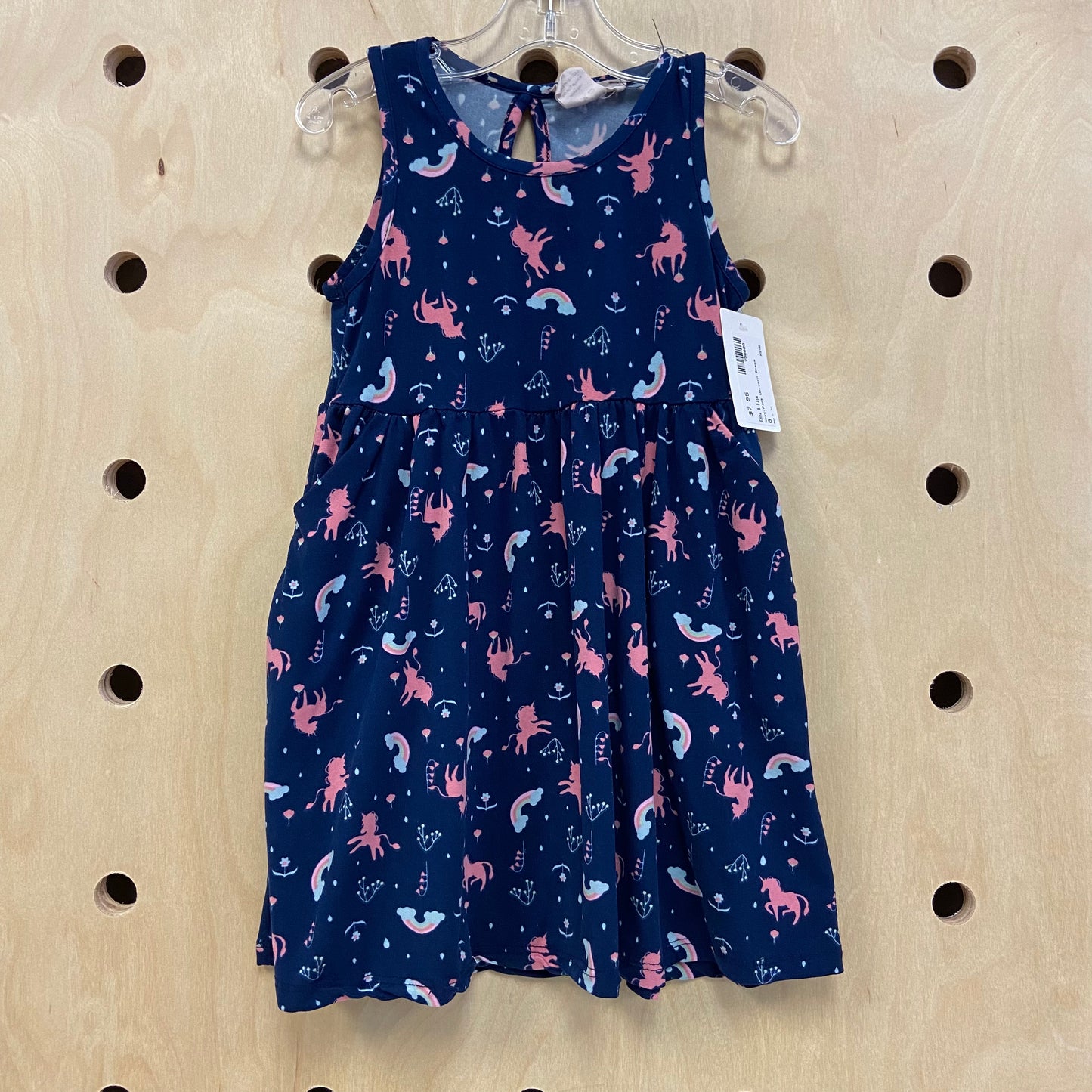 Navy/Pink Unicorn Dress