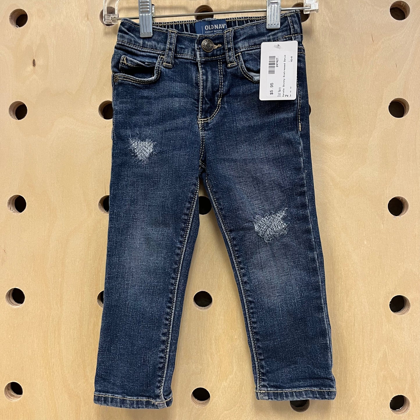 Karate Skinny Distressed Denim