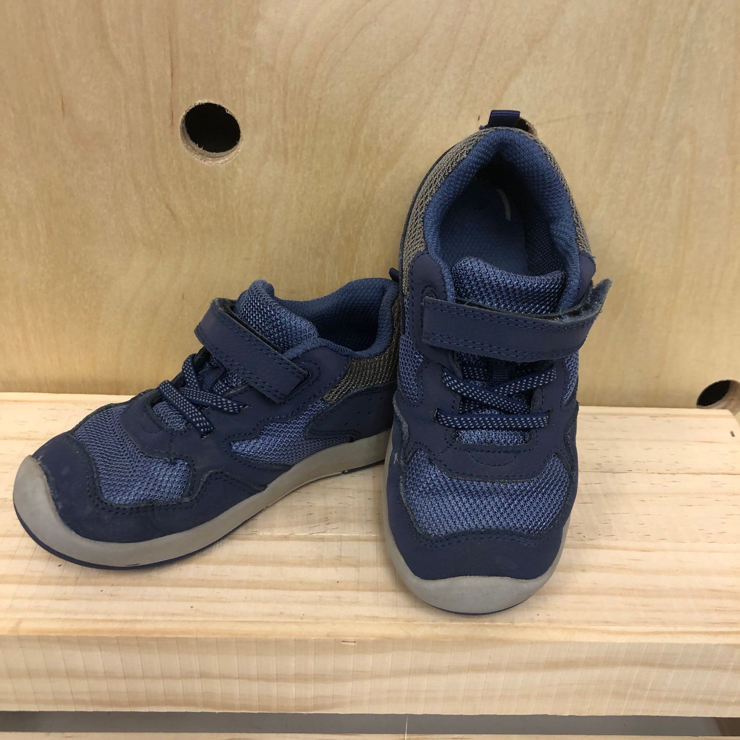 Blue Velcro Strap Shoes