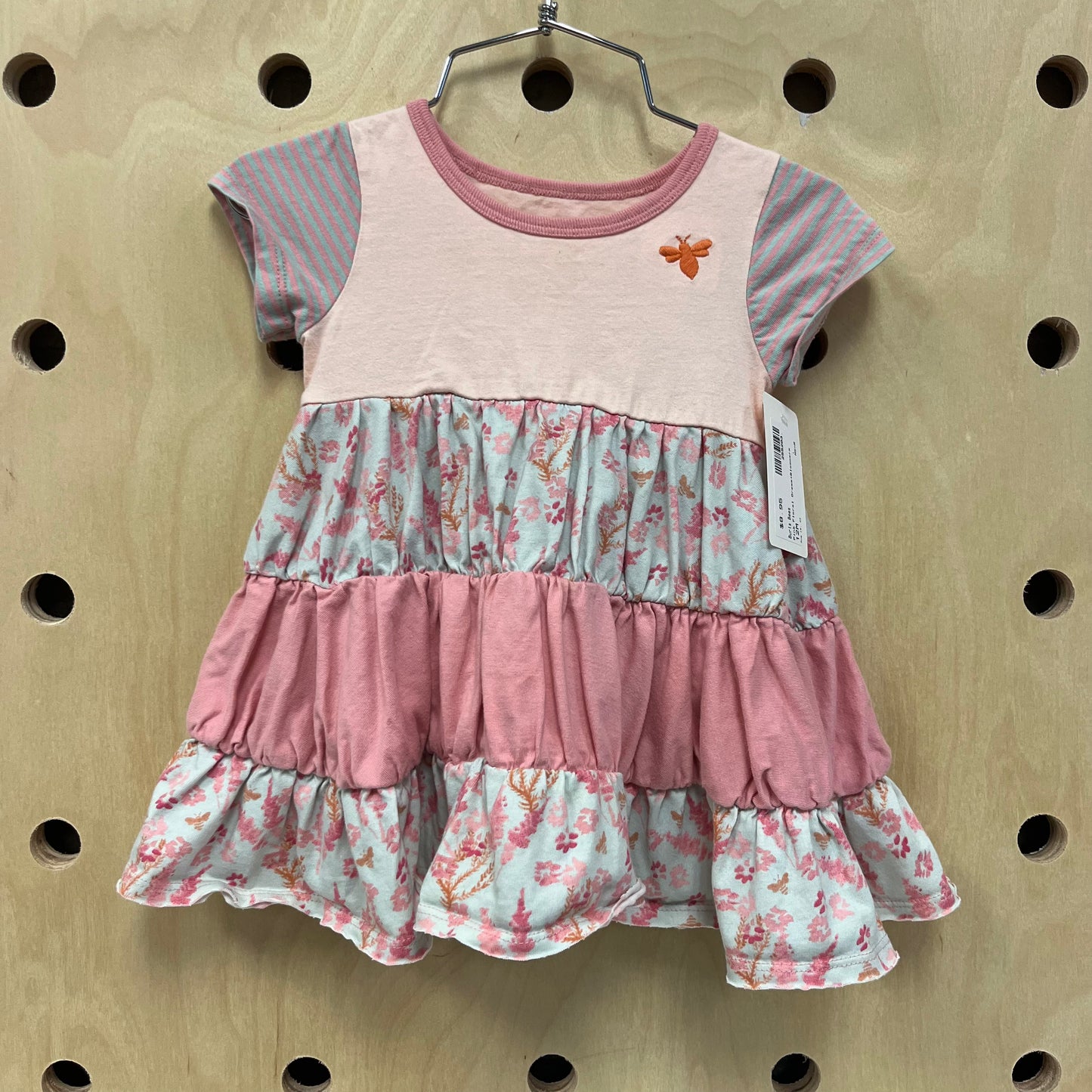 Pink Floral Dress+Bloomers