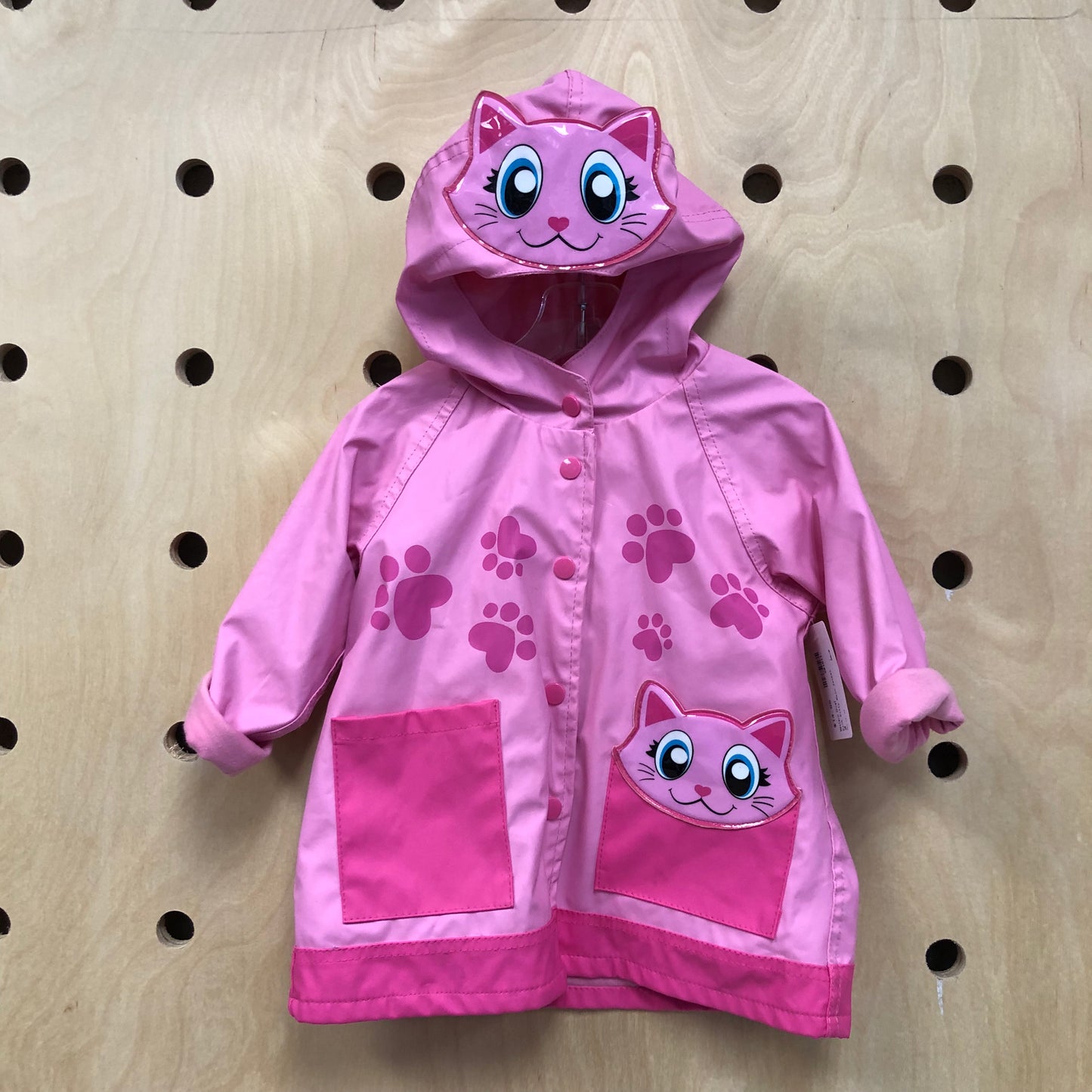 Pink Kitty Rain Jacket