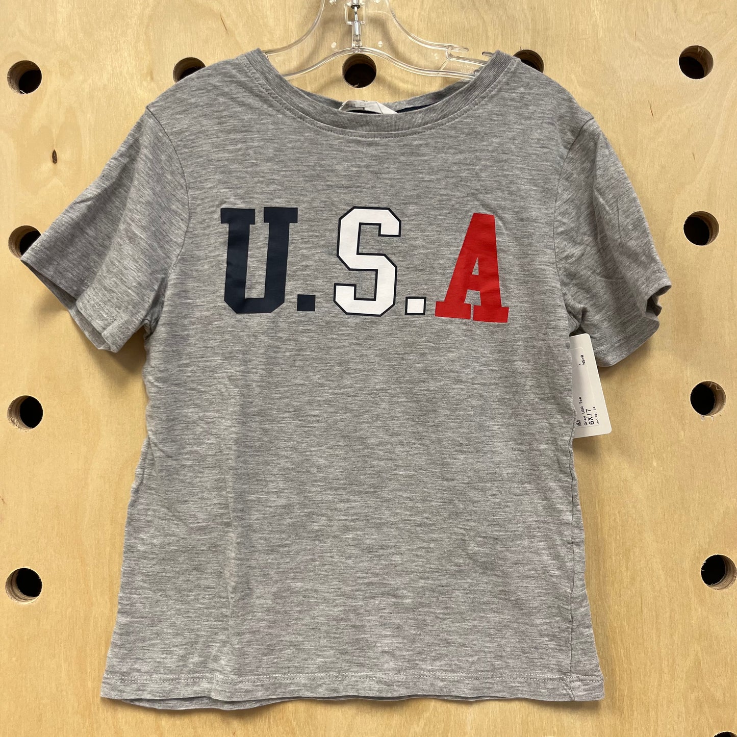 Grey USA Tee