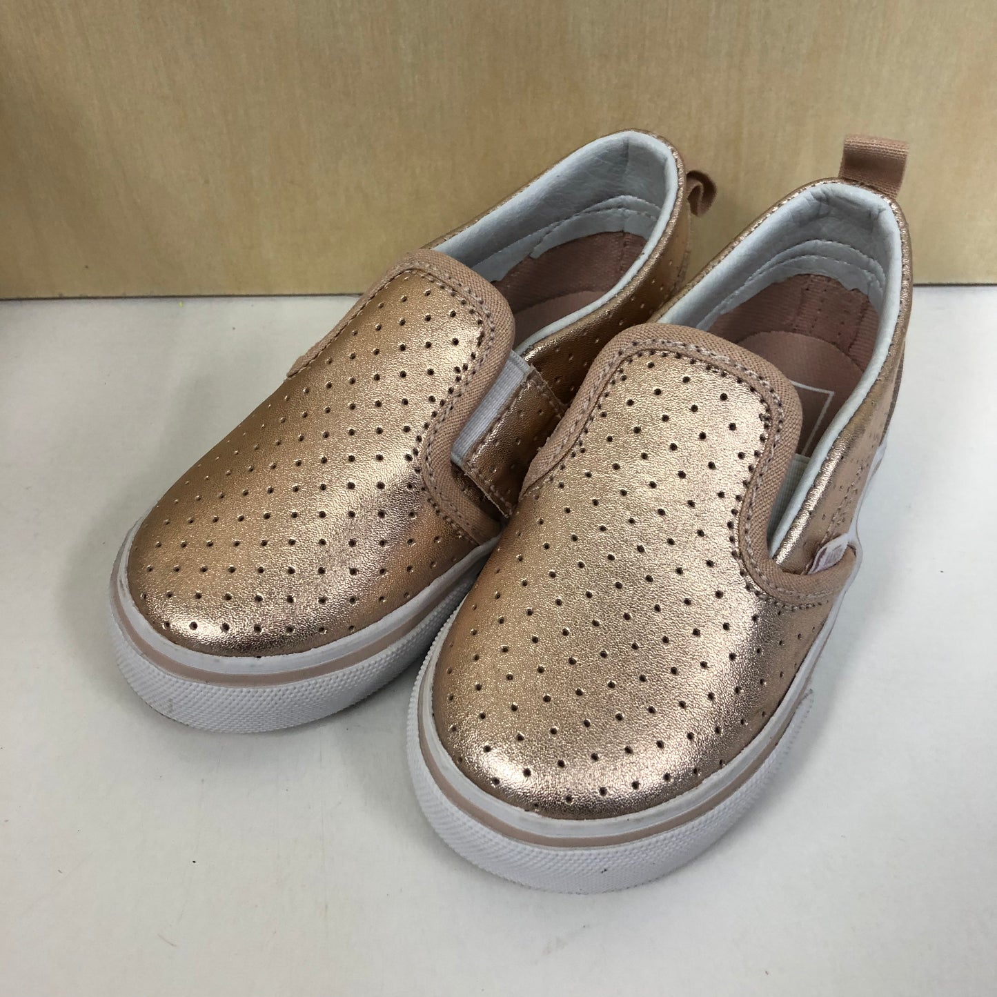 Rose Gold Slip Ons