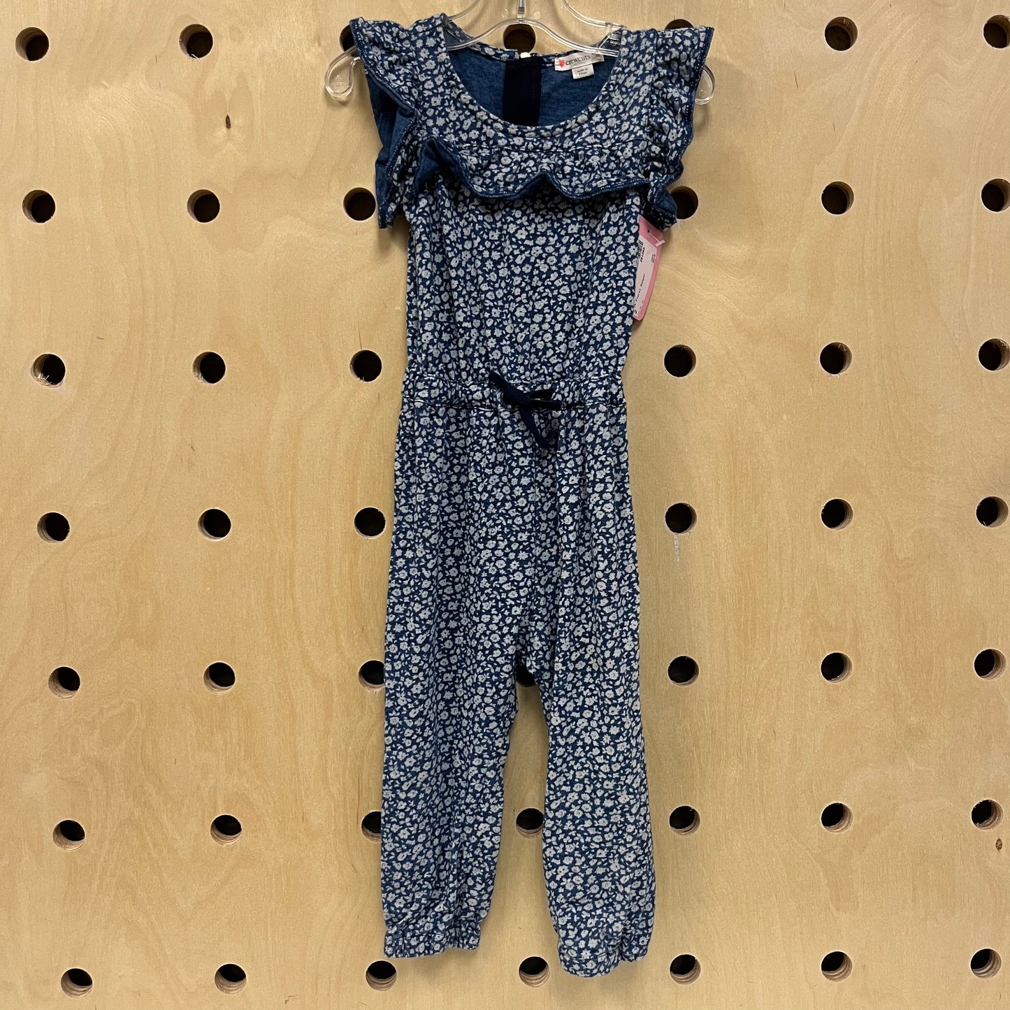 Blue Floral Romper