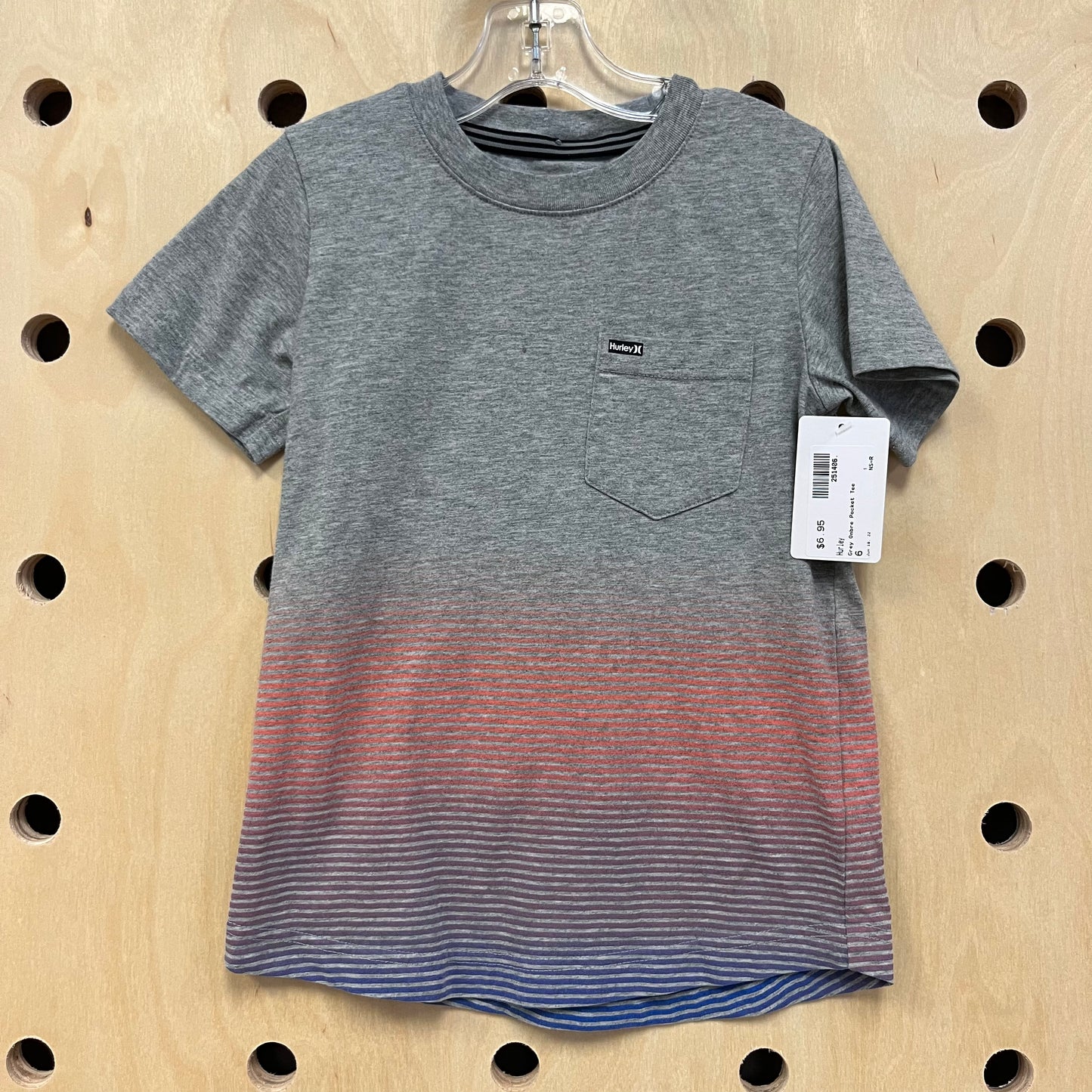 Grey Ombre Pocket Tee