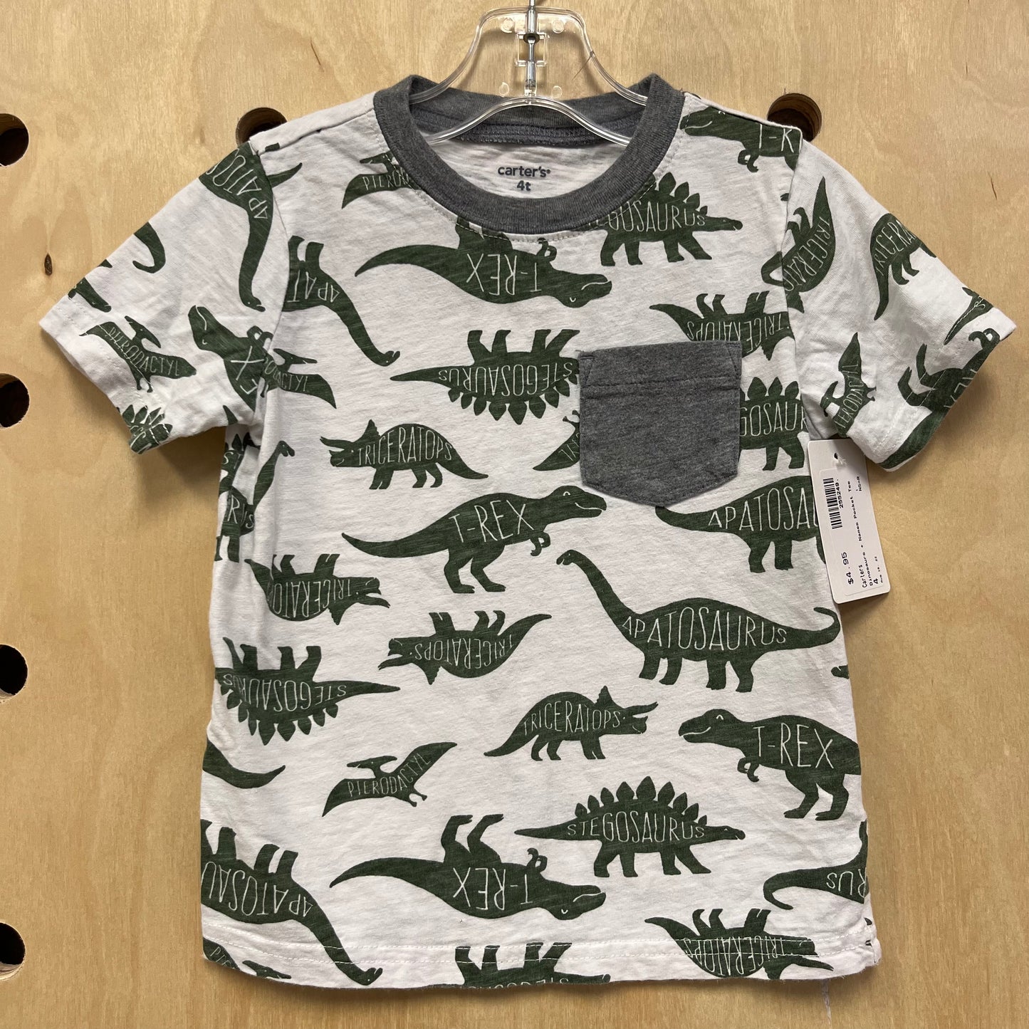 Dinosaurs + Names Pocket Tee