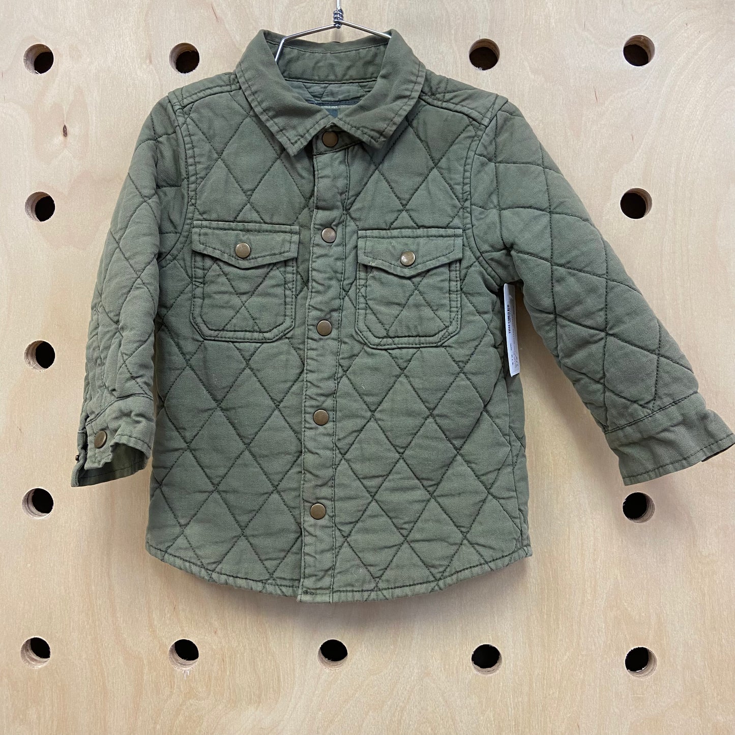 Army Green Quilted Jacket