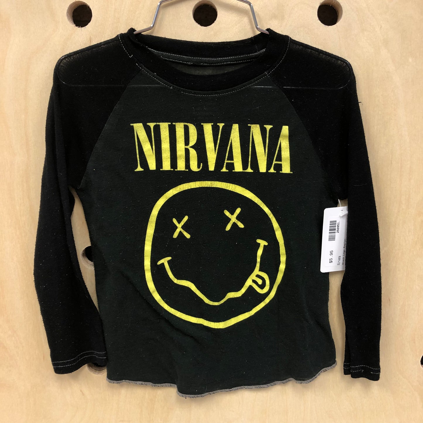 Black Logo Raglan