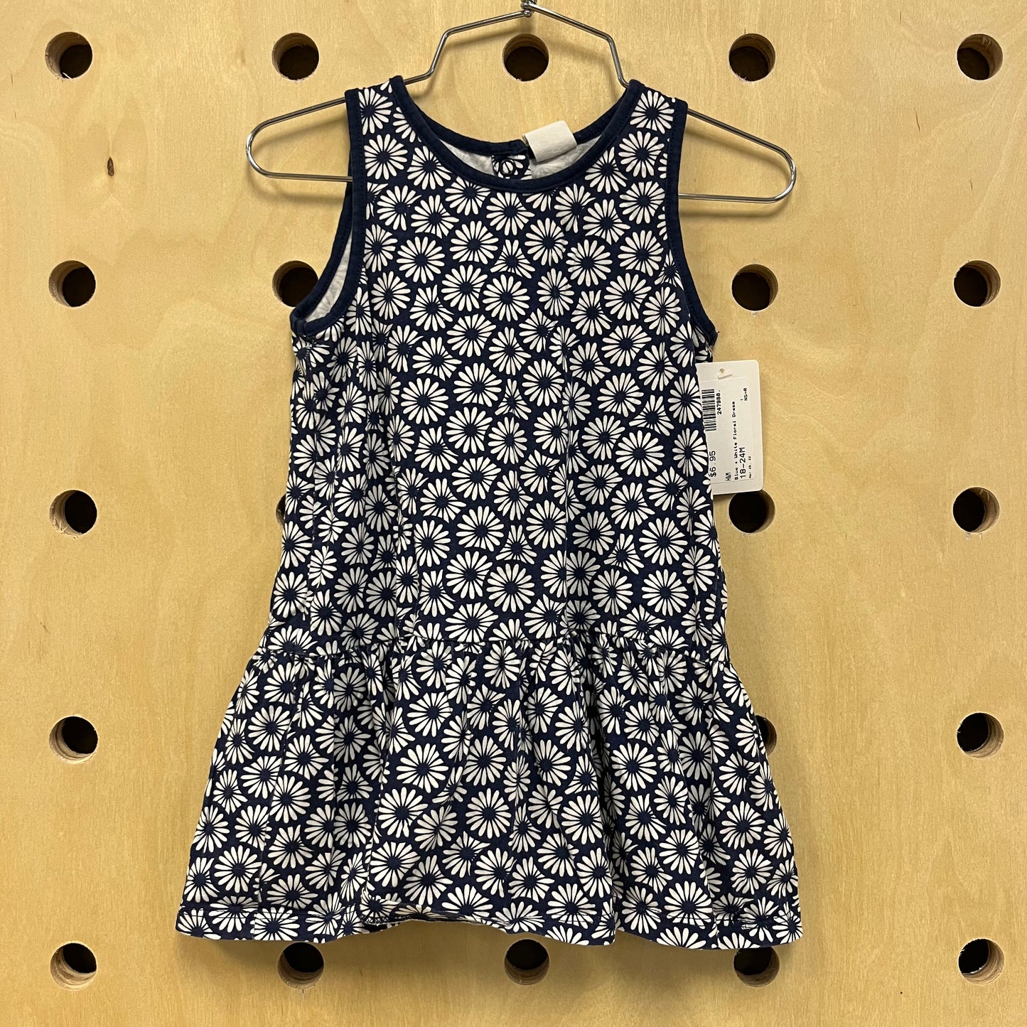 Blue + White Floral Dress