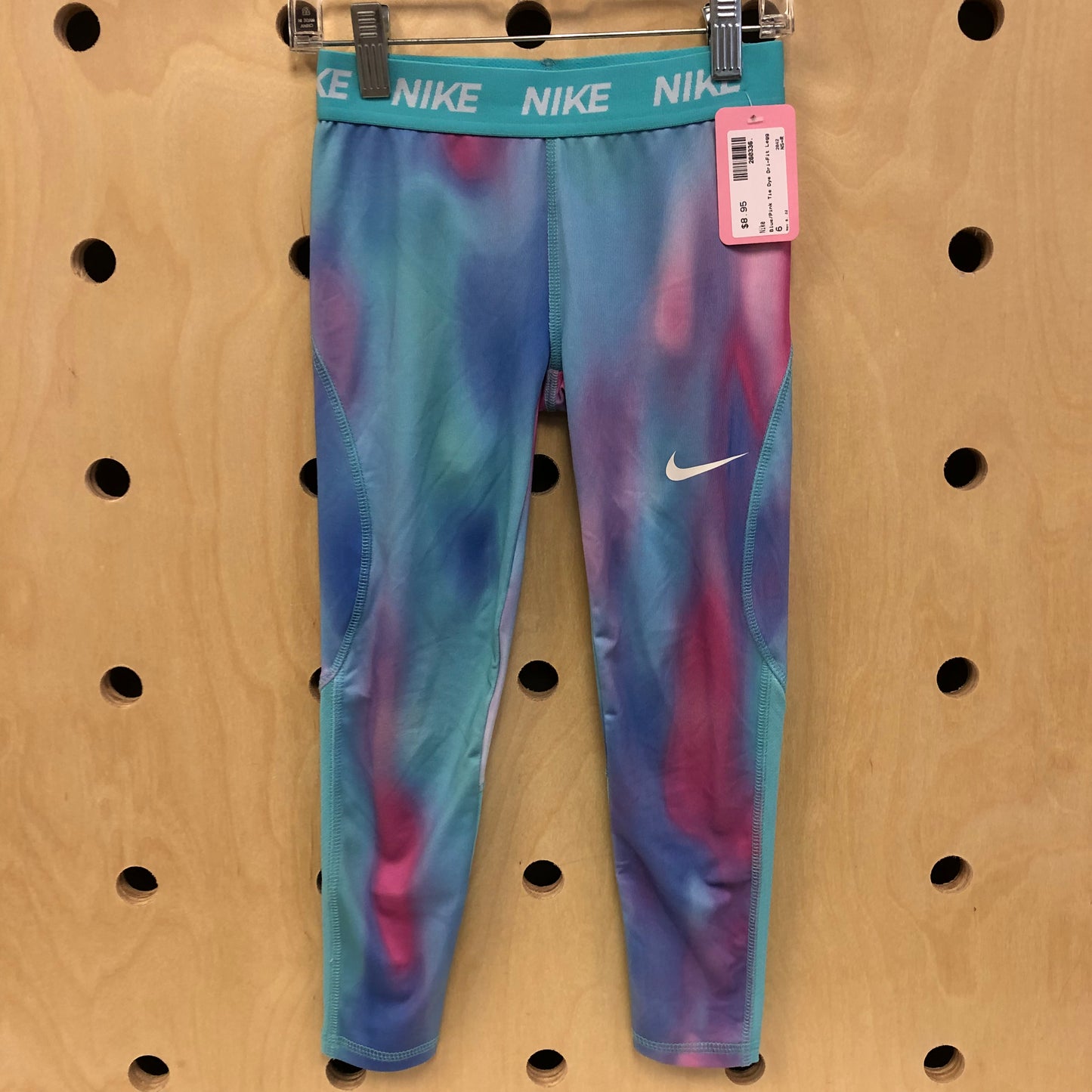 Blue/Pink Tie Dye Dri-Fit Leggings