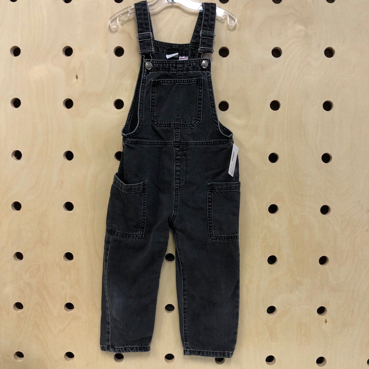 Black Denim Overalls