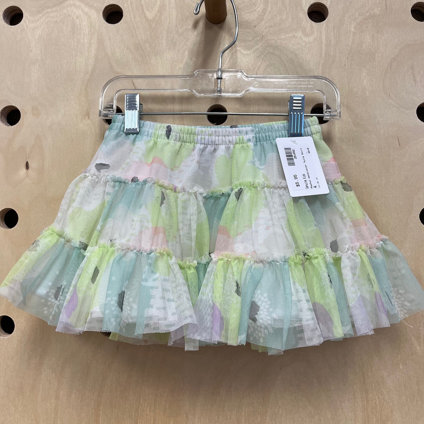 Pastel Watercolor Tulle Skirt