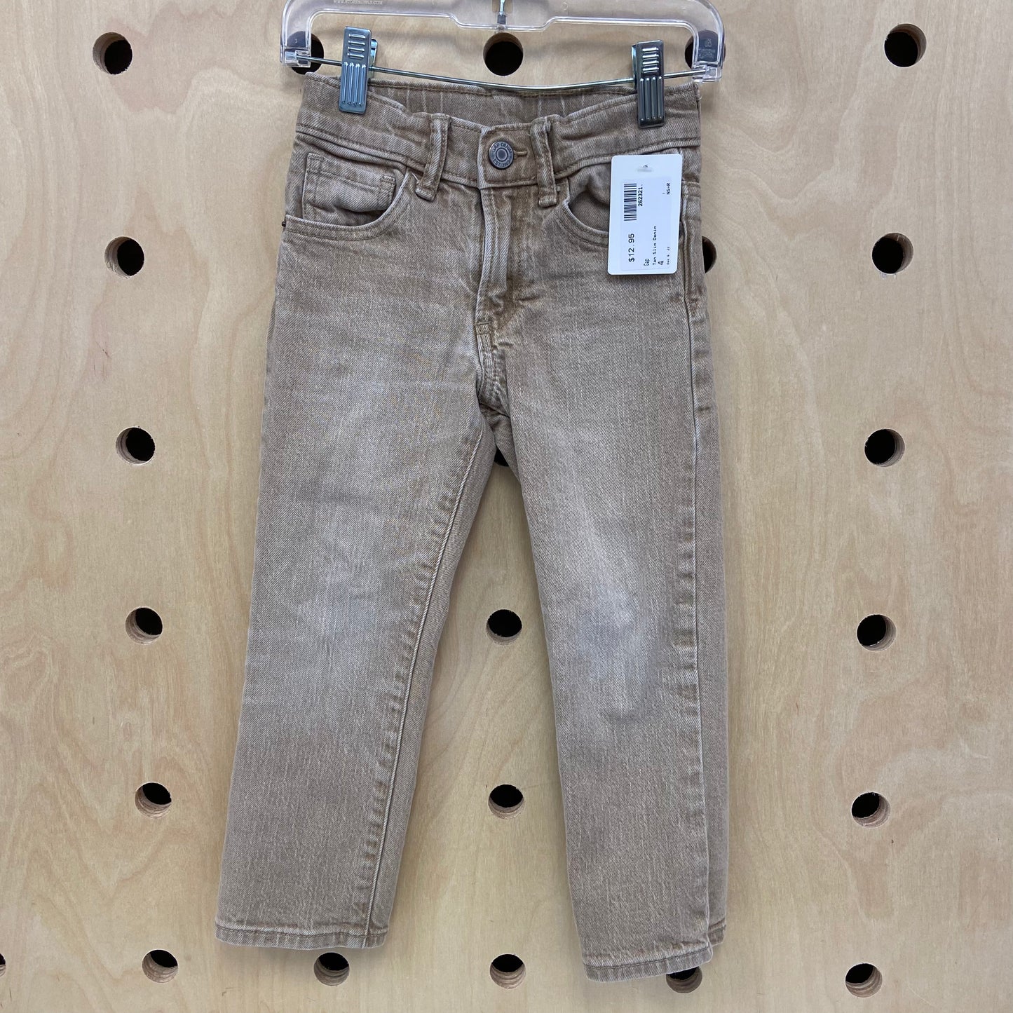 Tan Slim Denim