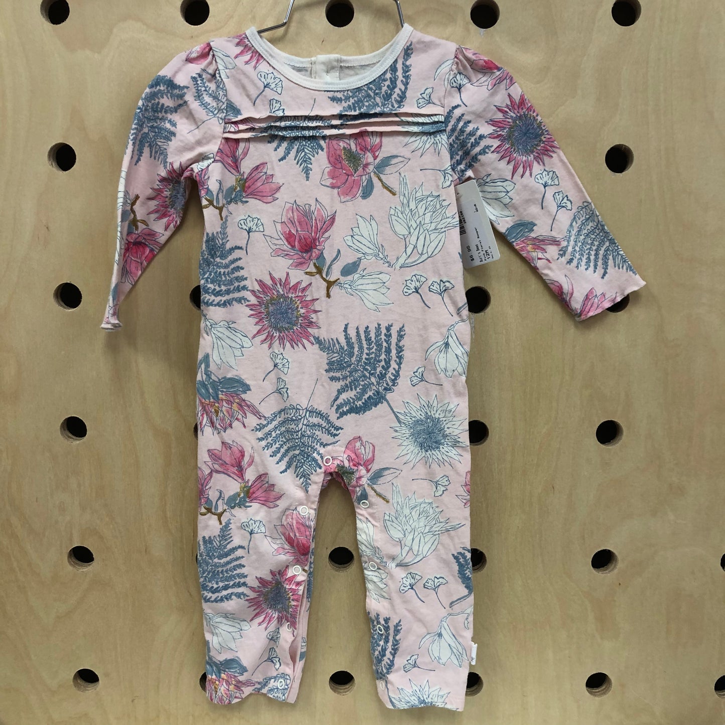 Pink Floral Romper