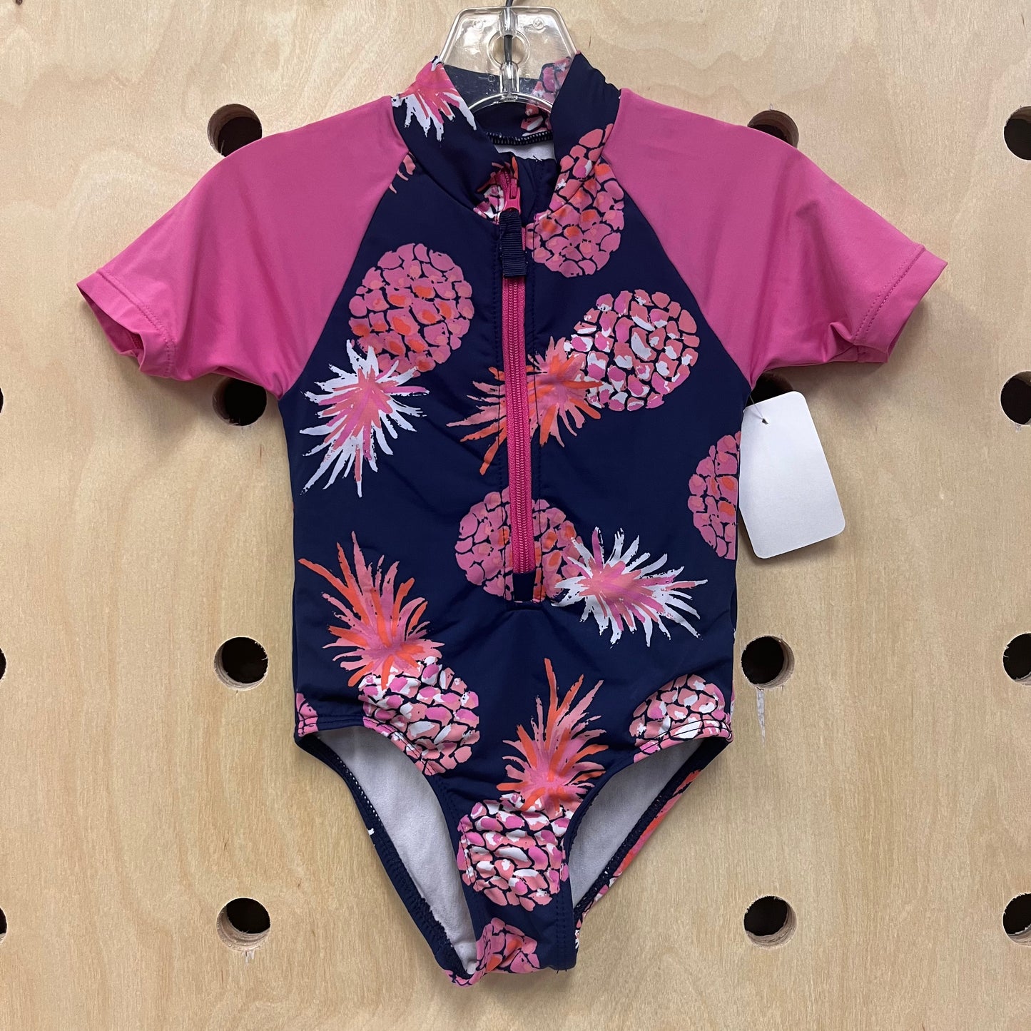 Pink + Navy Pineapple Rashguard