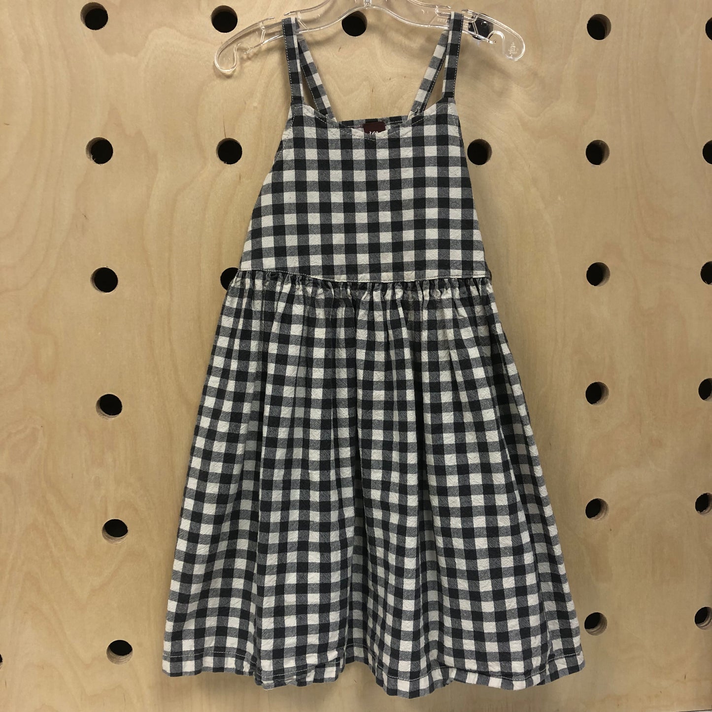 Grey & Cream Plaid Dress