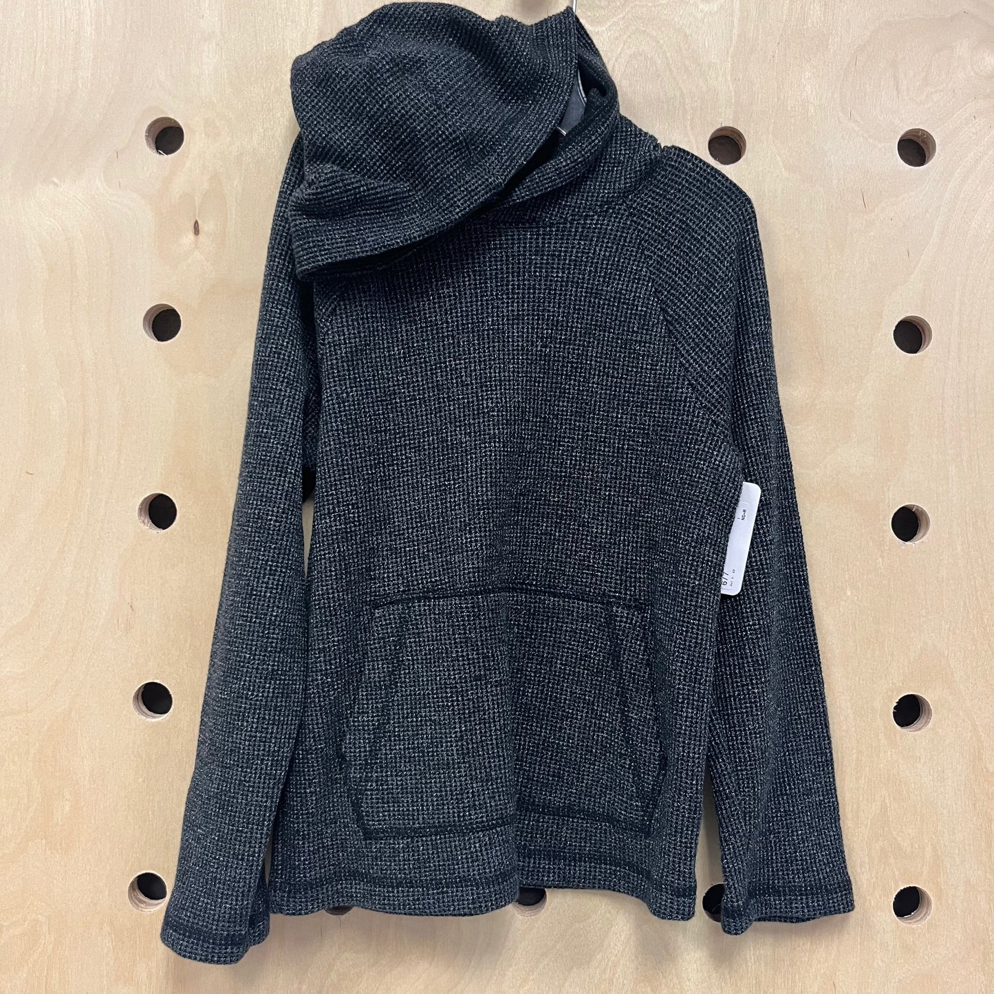 Dark Grey Waffle Thin Hoodie