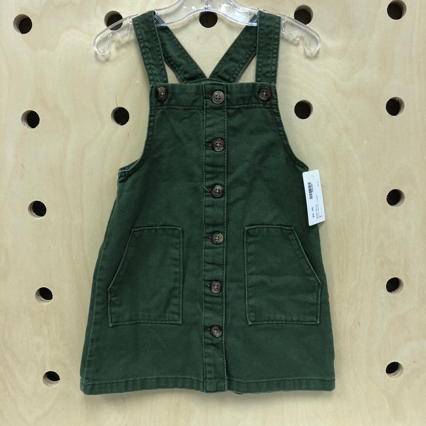 Olive Button Jumper