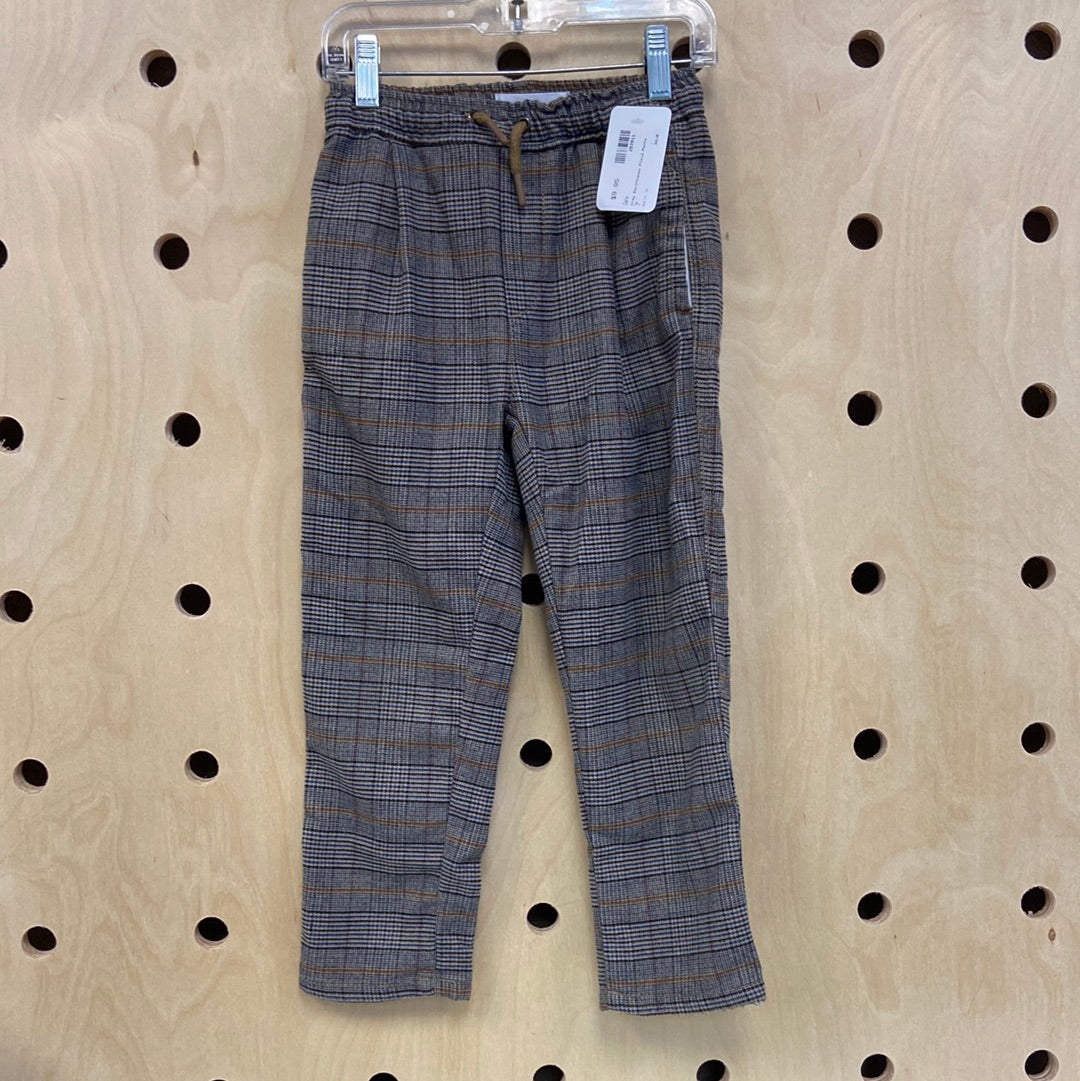 Grey Earthtones Plaid Pants