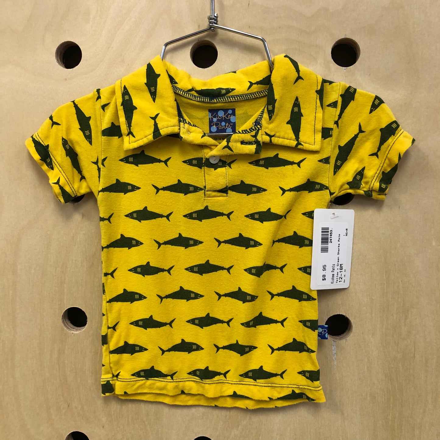 Yellow + Green Sharks Polo