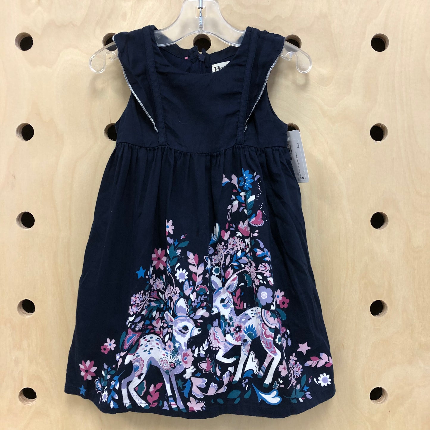 Blue Floral Deer Dress