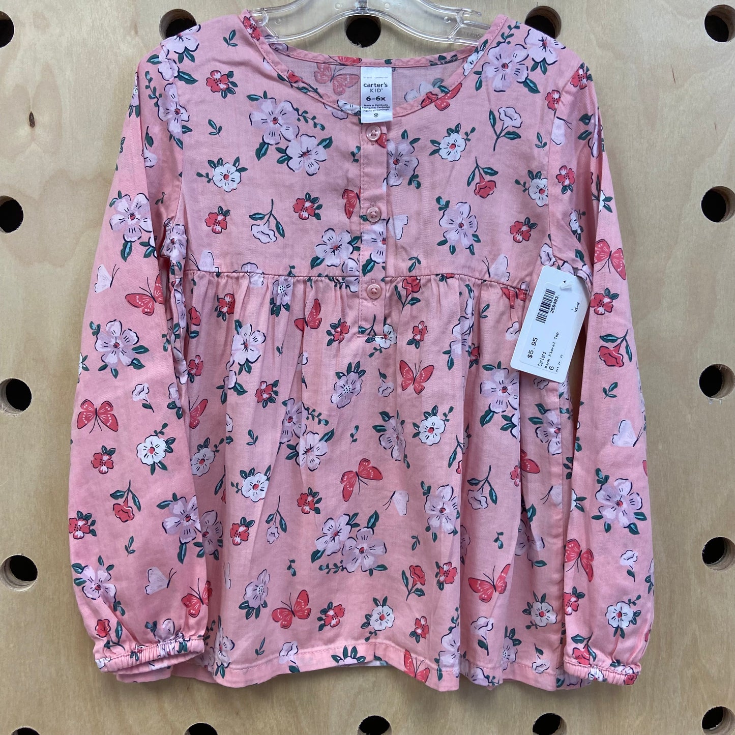 Pink Floral Top