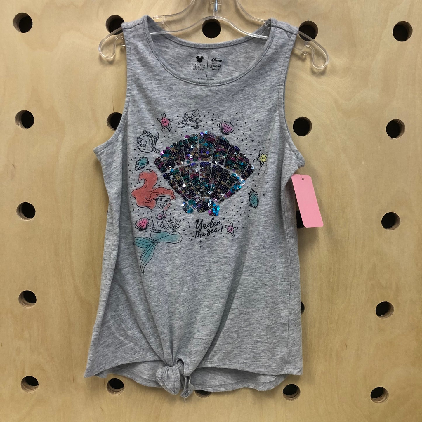 Grey Sequins Ariel Tank