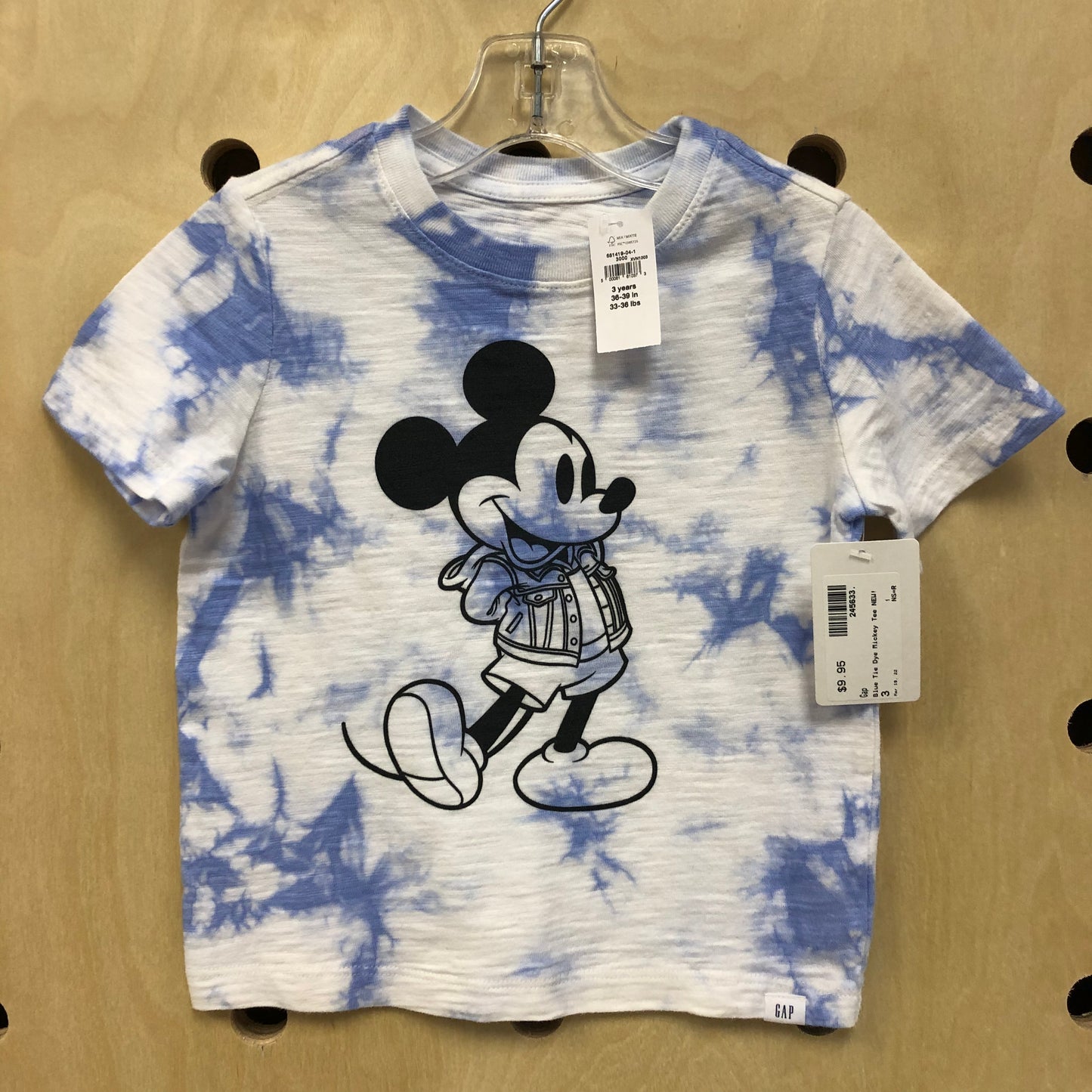 Blue Tie Dye Mickey Tee NEW!
